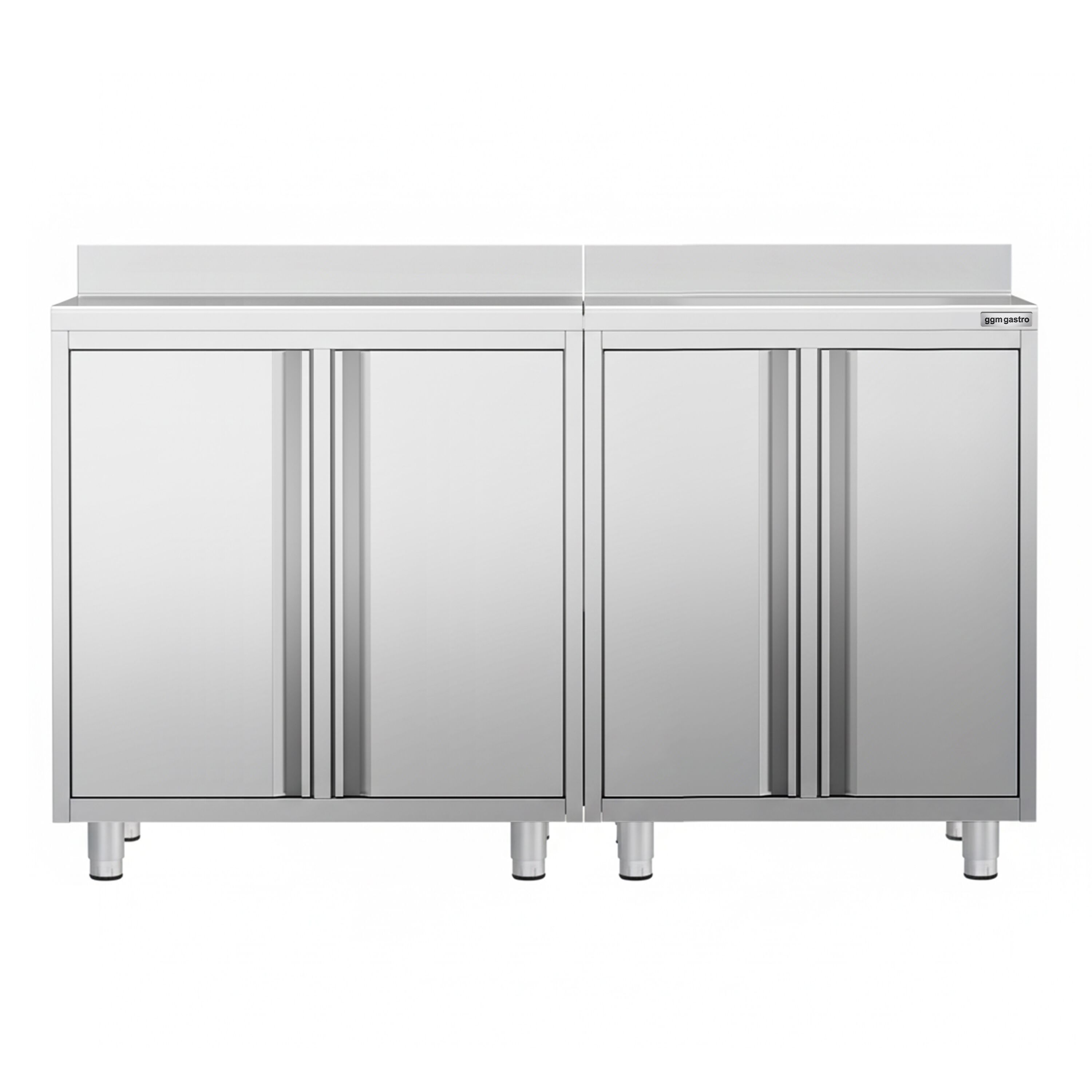 Armoire de travail pour machine à café filtre - 1400x600mm - avec dosseret - 4 portes battantes