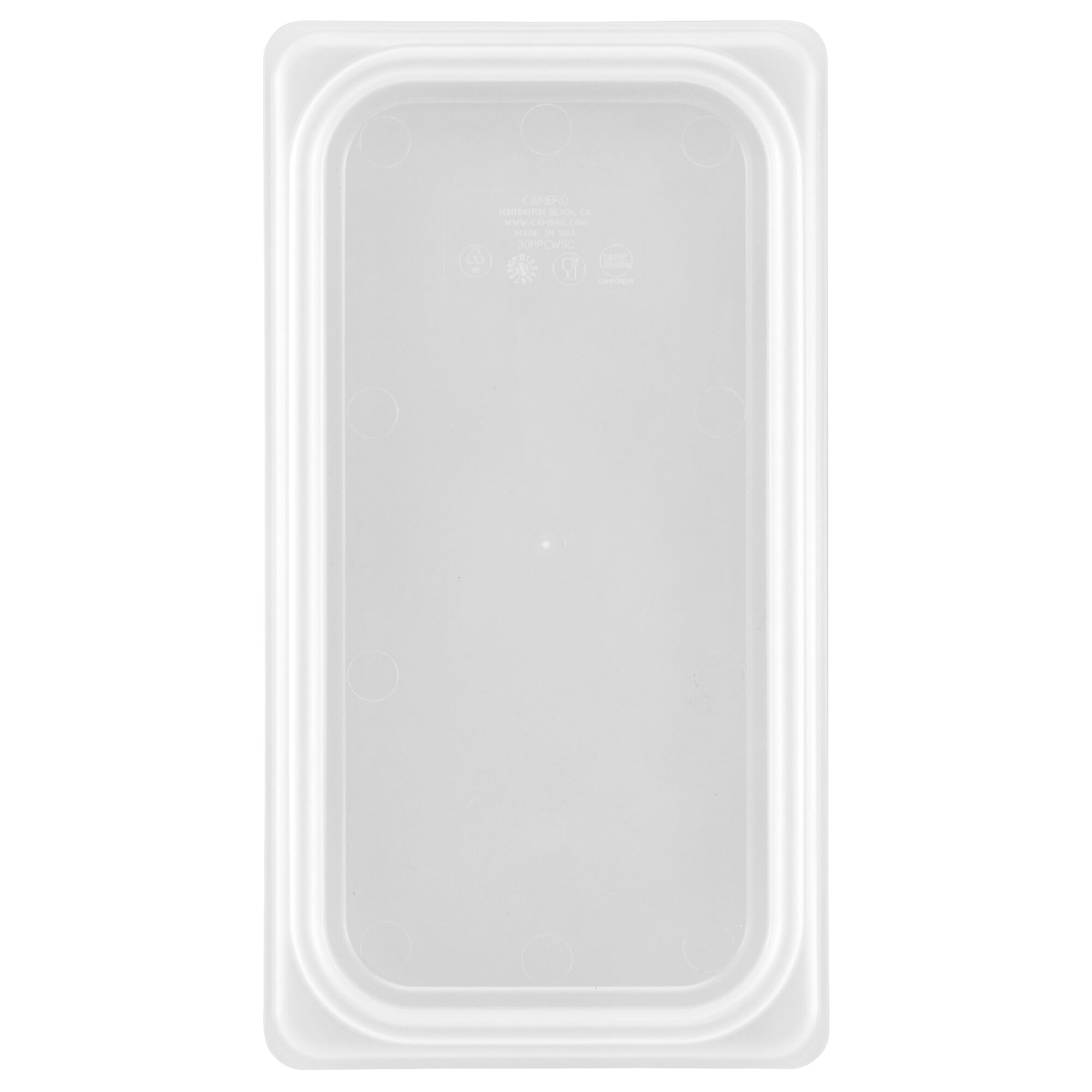 (6 pièces) CAMBRO | Couvercle GN 1/3 en polypropylène – hermétique – translucide