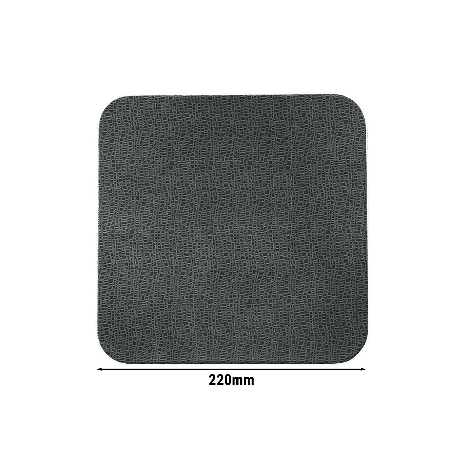 (6 pièces) SELTMANN WEIDEN | Assiette coupe – plate carrée – 220 × 220 mm – Anthracite