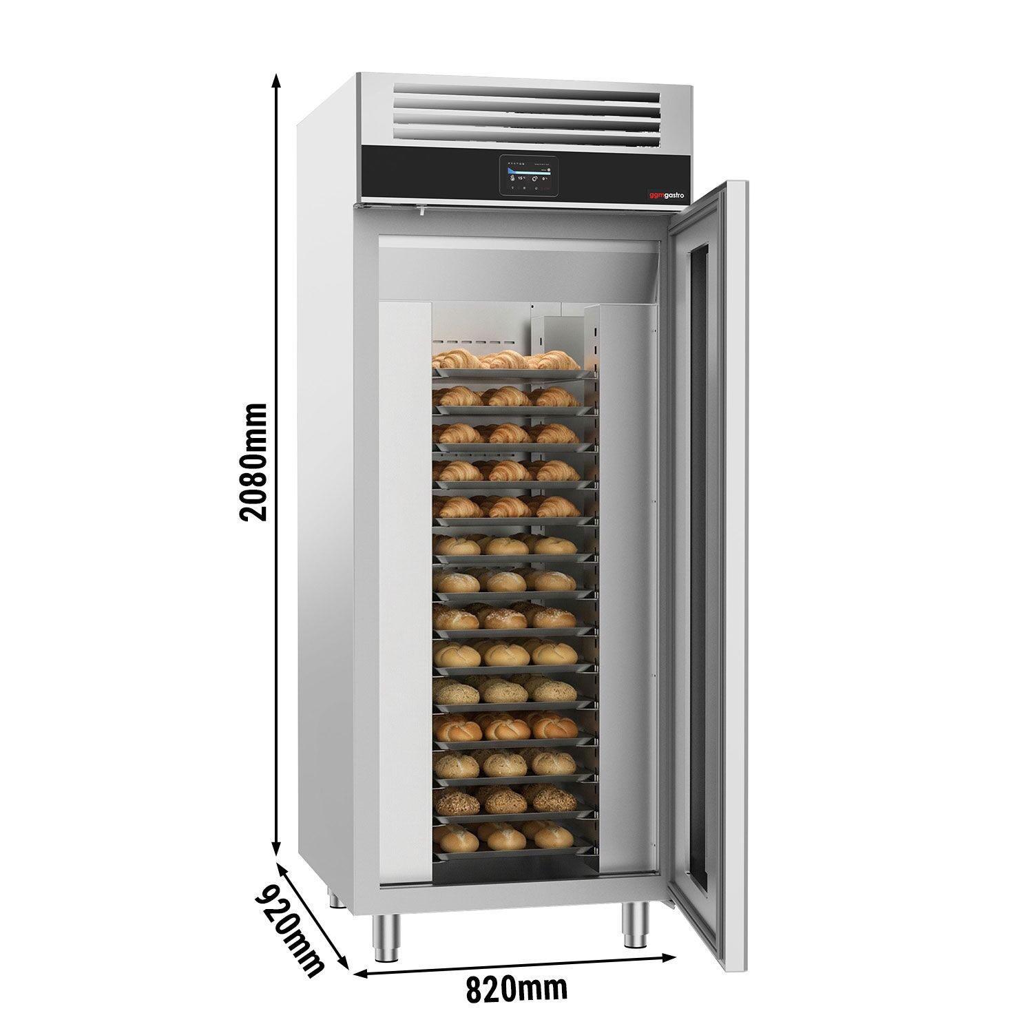 Armoire de fermentation contrôlée - Numérique - 20x EN 600x400mm