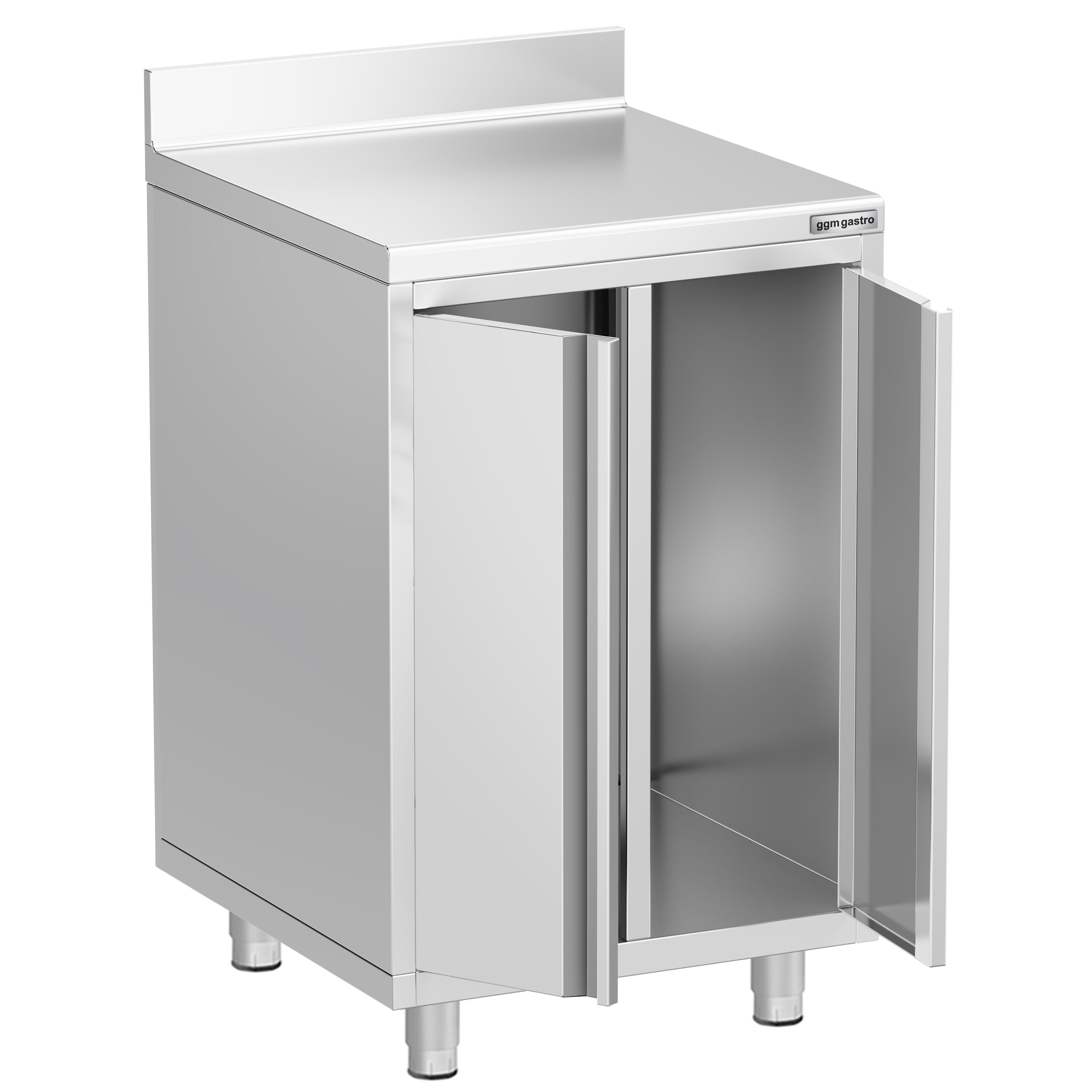 Armoire de travail pour machine à café filtre - 600x600mm - avec dosseret - 2 portes battantes