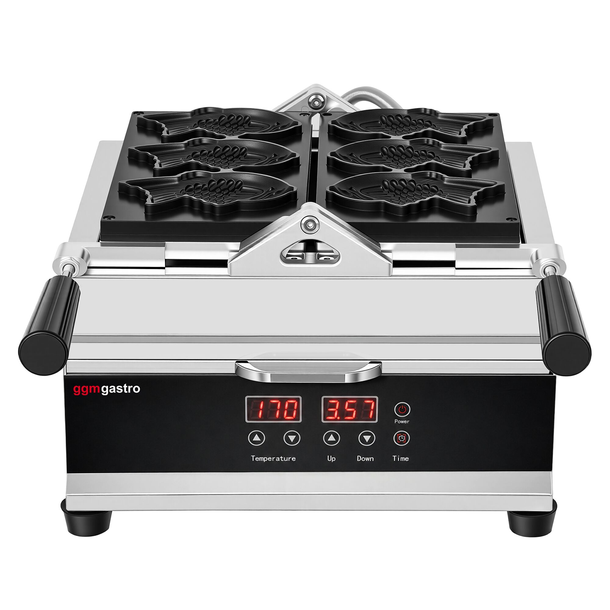 Machine à tartelette professionnelle - 1,6 kW - y compris moule à tartelette : 3x poisson taiyaki