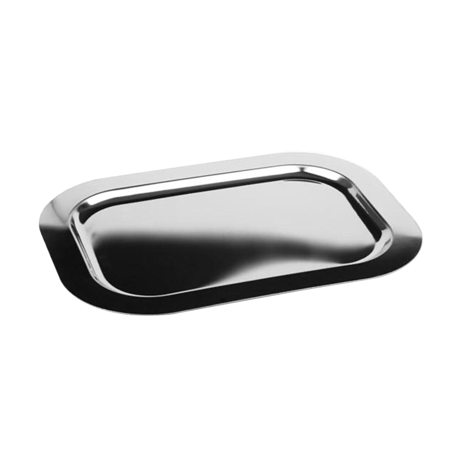 (6 pcs) Plateau de présentation - FINESSE - Acier inoxydable - 350x240mm - Hauteur:12mm - empilable, compatible lave-vaisselle
