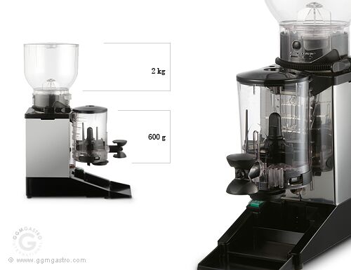 Moulin à café - 1 kg - 77 dB - avec doseur - corps en inox