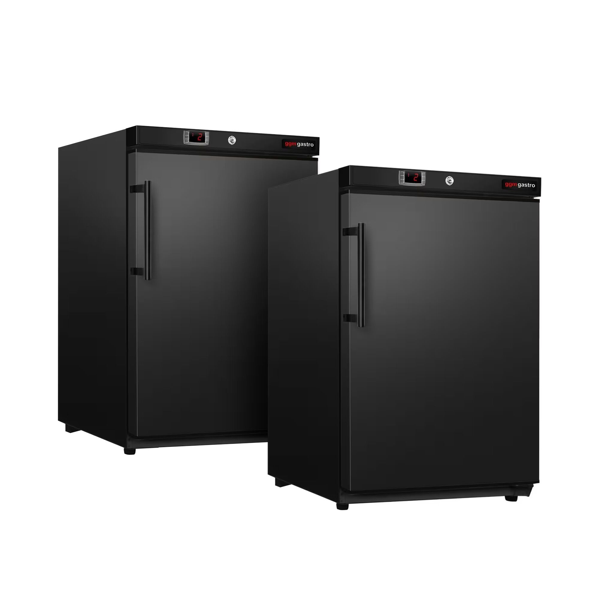 (2 pièces) Mini réfrigérateur de stockage ECO – 200 litres – avec 1 porte – intérieur de la porte en plastique – Noir