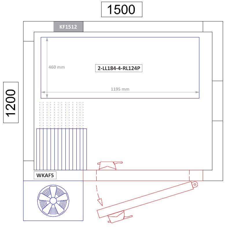 Étagère de base en aluminium - 1195 x 1800 mm - Capacité de charge : 600 kg