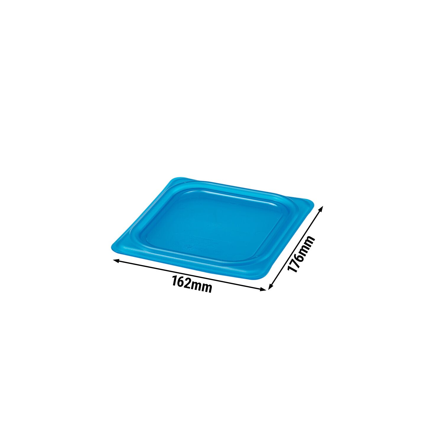 (6 pièces) CAMBRO | SafeTrak - Couvercle en polypropylène GN 1/6 - Bleu