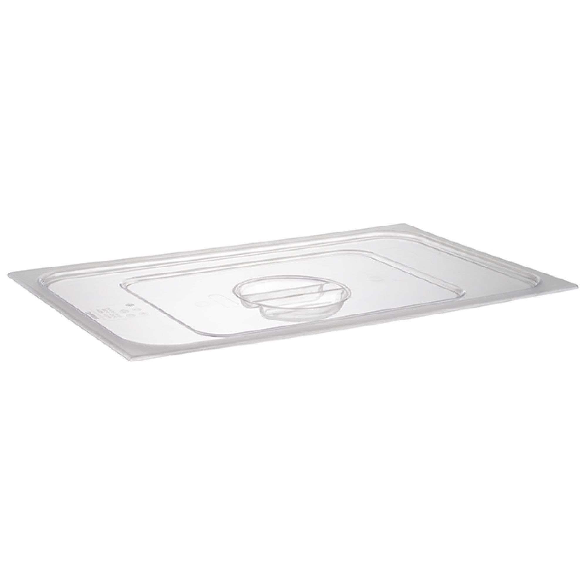 (6 pcs) Couvercle en polycarbonate GN 1/1 - avec encoche - Transparent - 530x325x35mm - Hauteur: 35mm