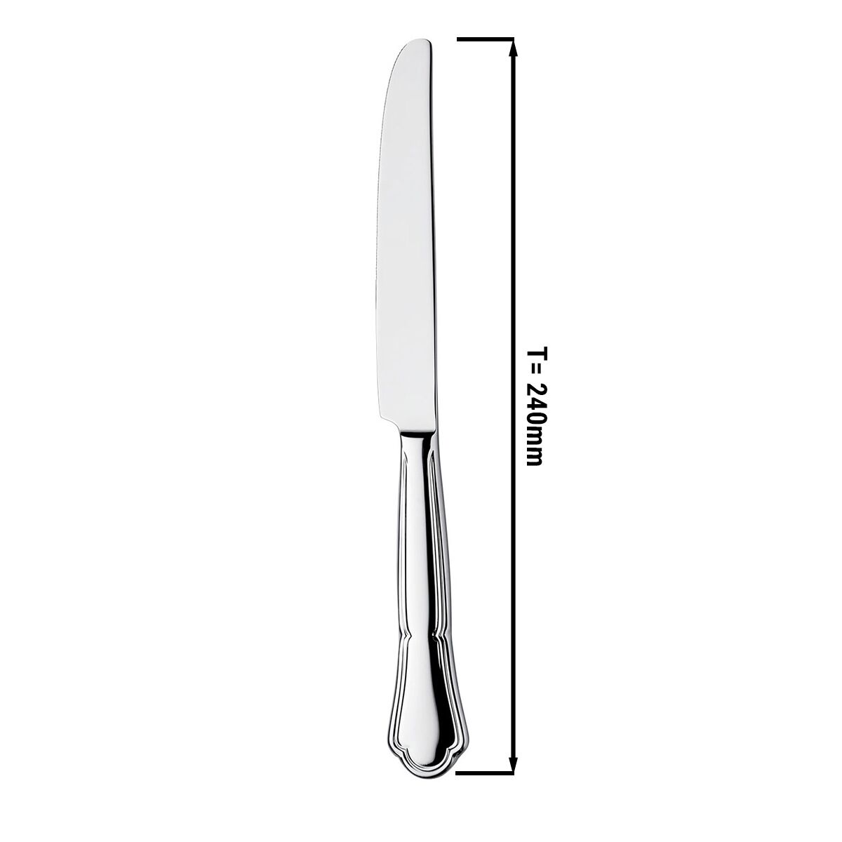 (12 pcs) Couteau de cuisine 24 cm Vincenza - Acier inoxydable - 240mm