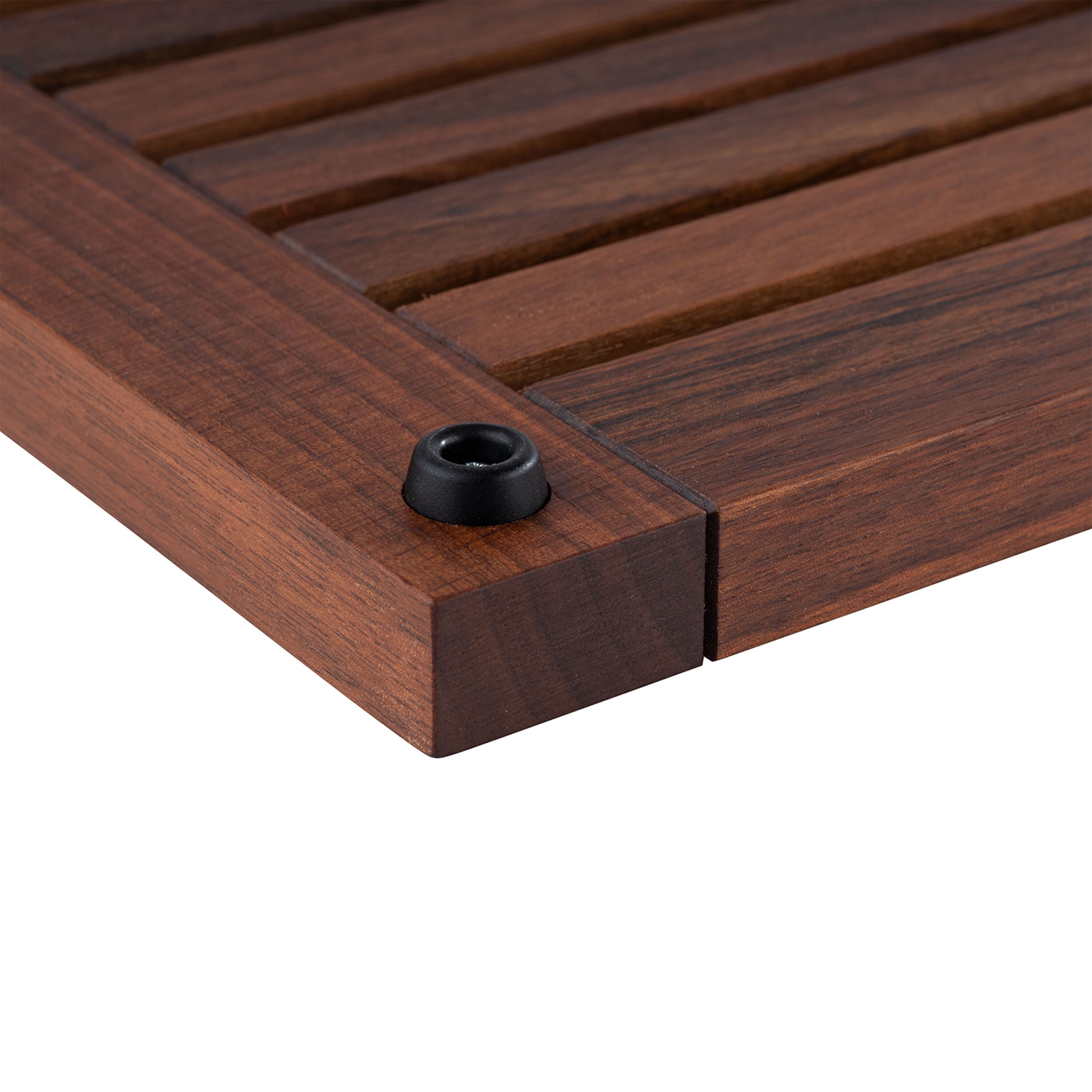 Plateau de présentation - Noyer (bois) - 585x350mm - Hauteur:20mm - Noyer - avec patins antidérapants - empilable