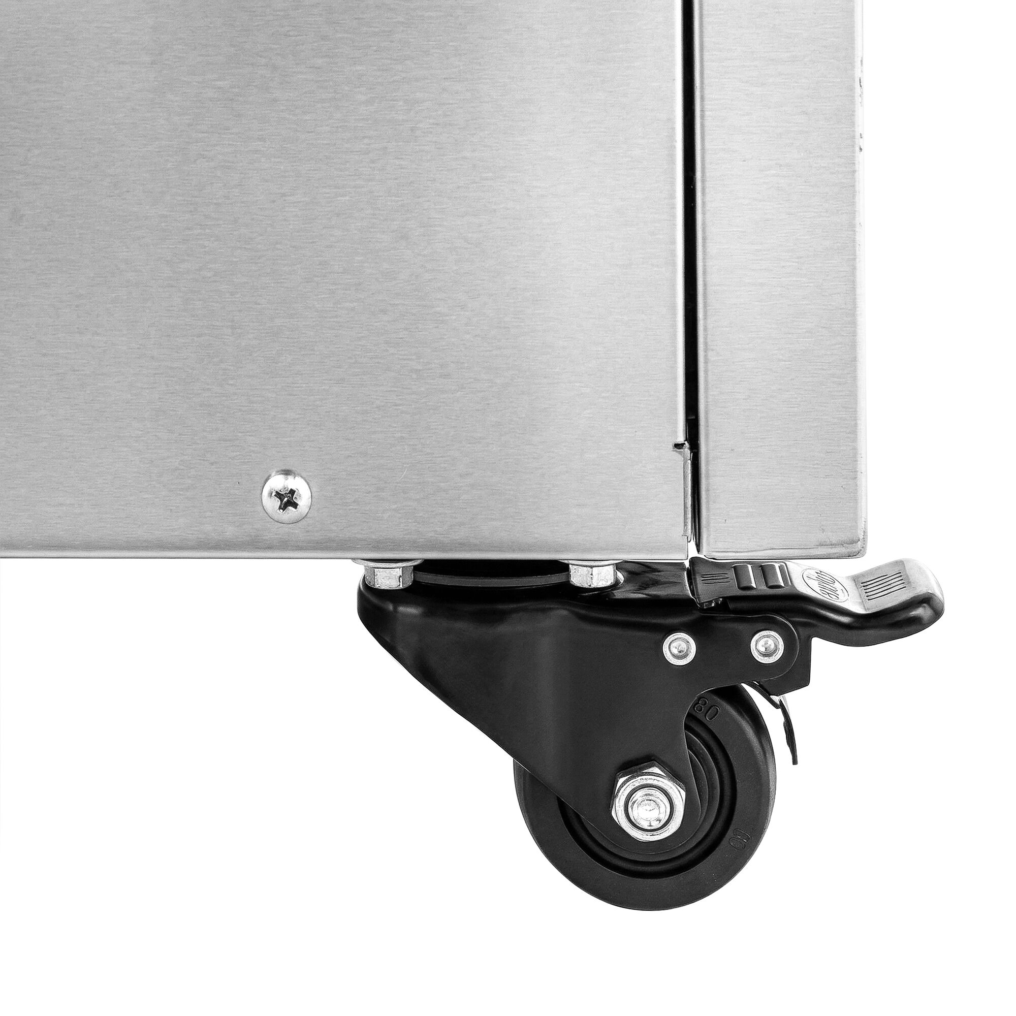 Vitrine à pâtisserie réfrigérée - 686L - 1200mm - Double vitrage - avec 3 étagères - portes coulissantes vitrées arrière - Noir