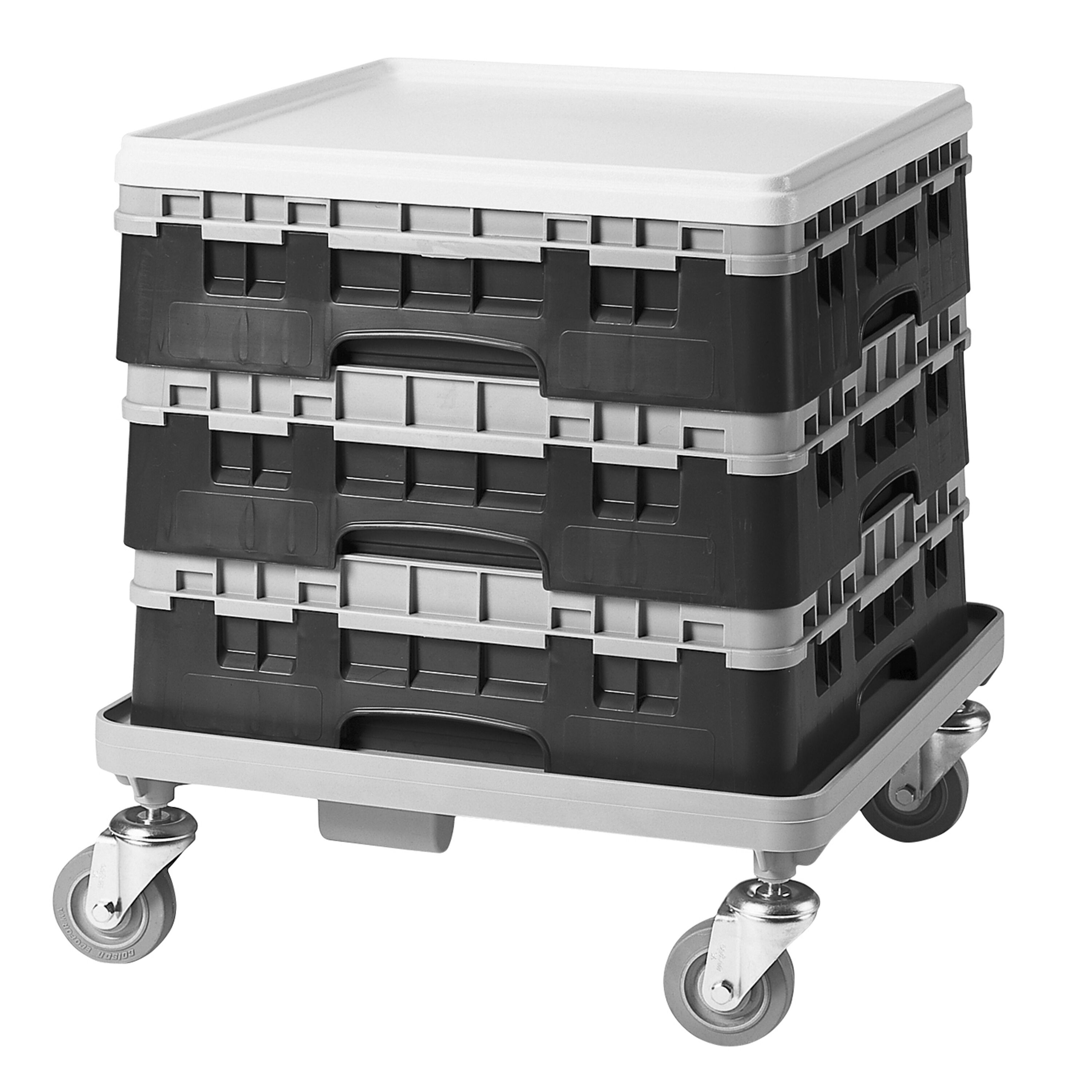 CAMBRO | CAMRACK® Glasswasher Rack – 49-Compartment – 500x500 mm – Ø62 mm – Black – 143 mm high