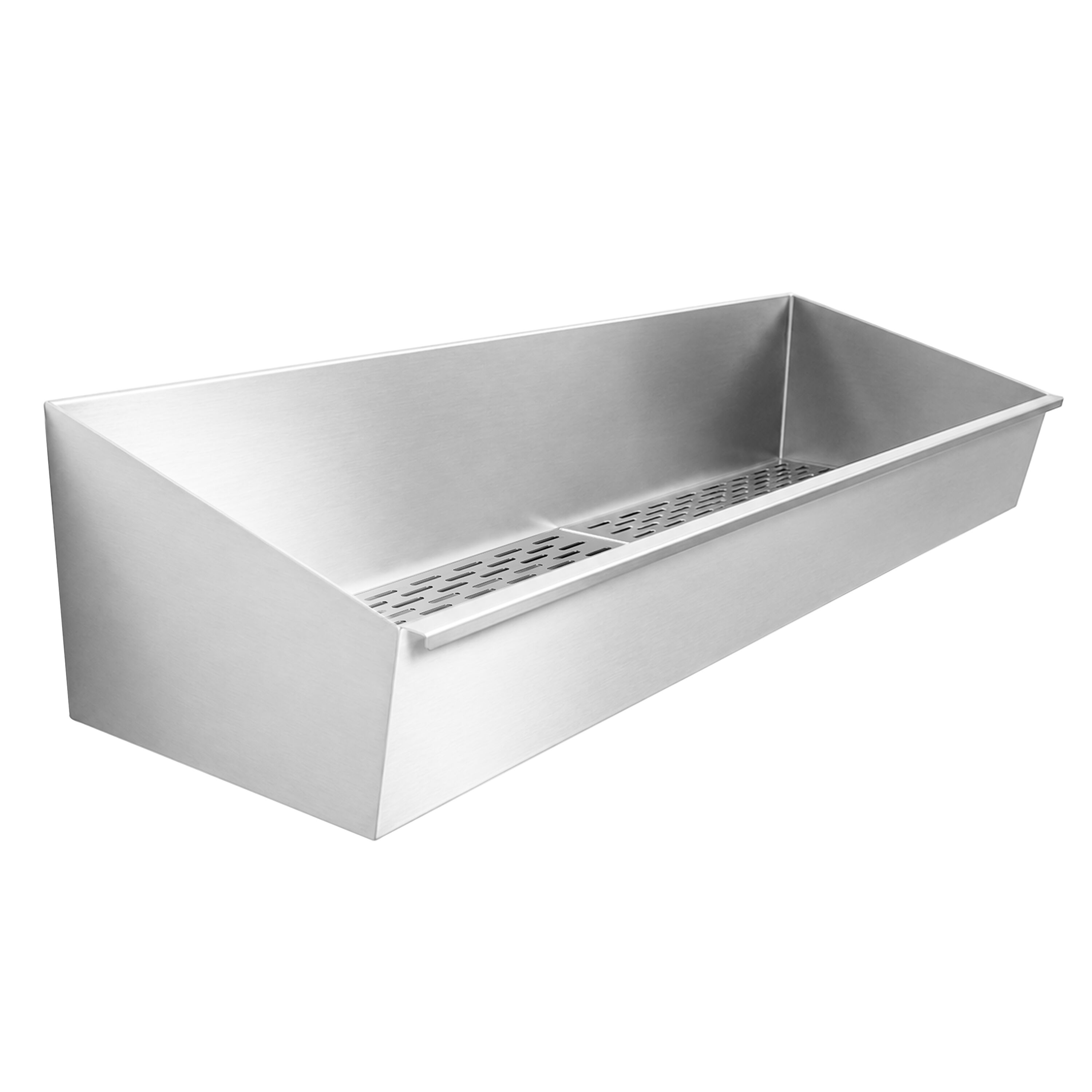 Bac à frites en acier inoxydable - 1000x300mm - avec filtre égouttoir