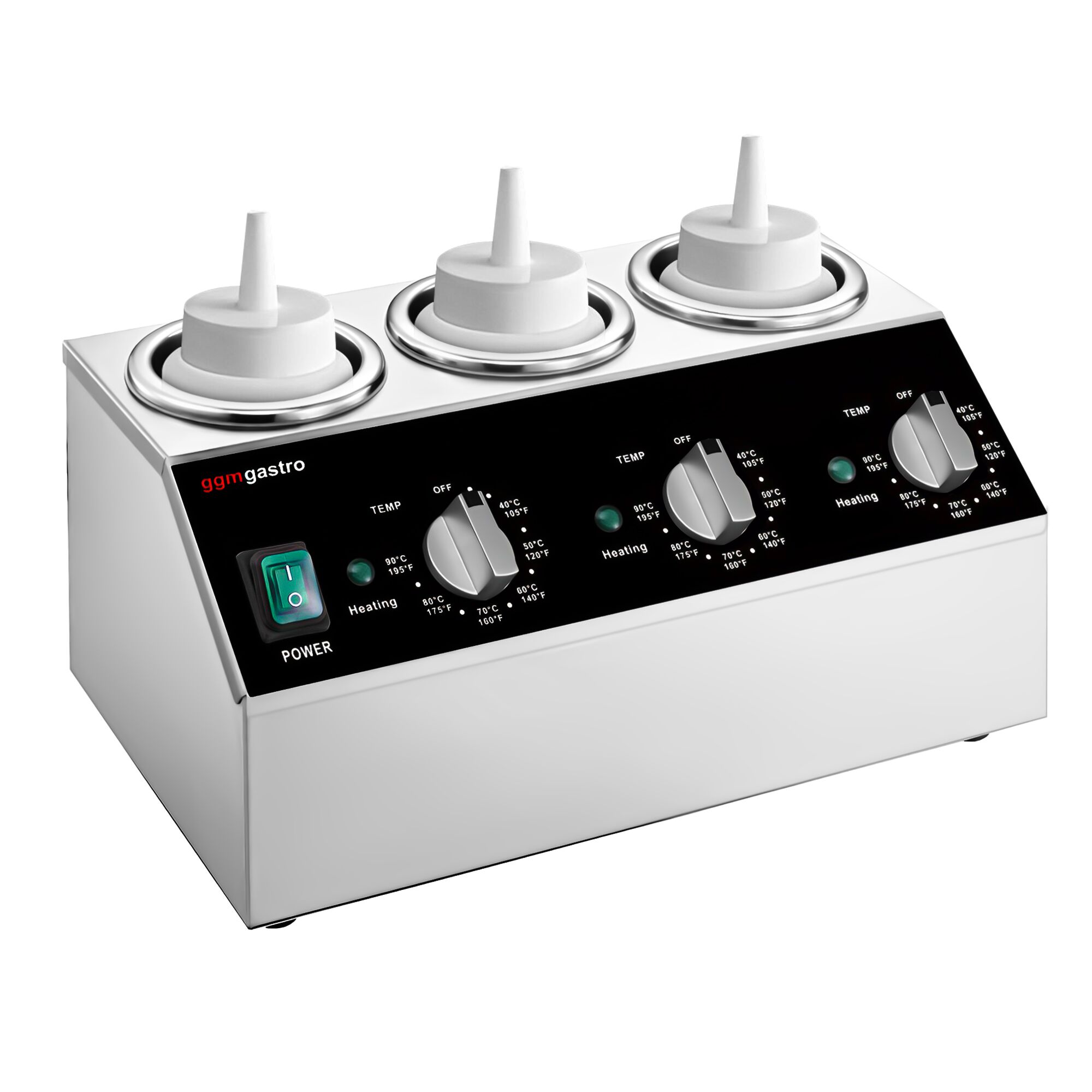 Commercial Sauce Bottle Warmer - 600W - for 3 squeeze bottles