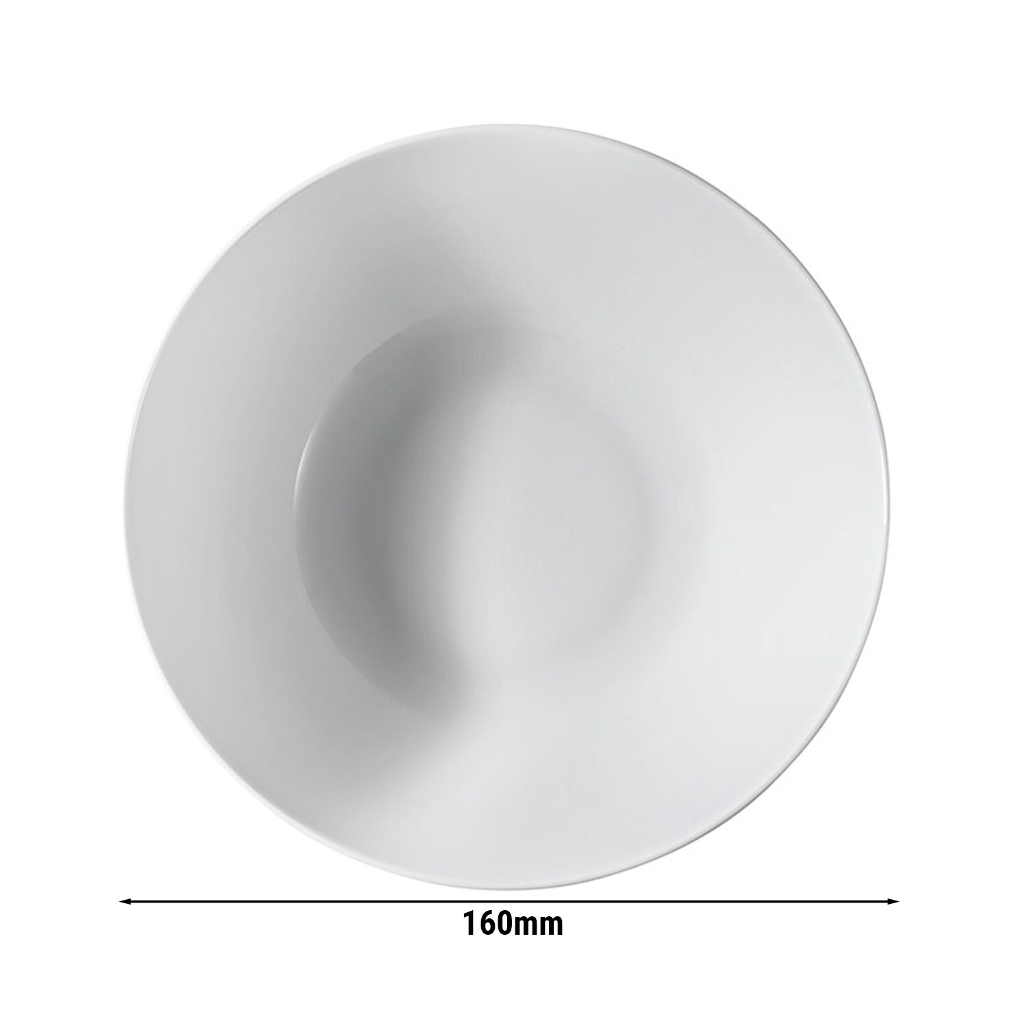 (12 pièces) PERA blanc - Bol à dessert / salade - Ø 160 mm - Blanc