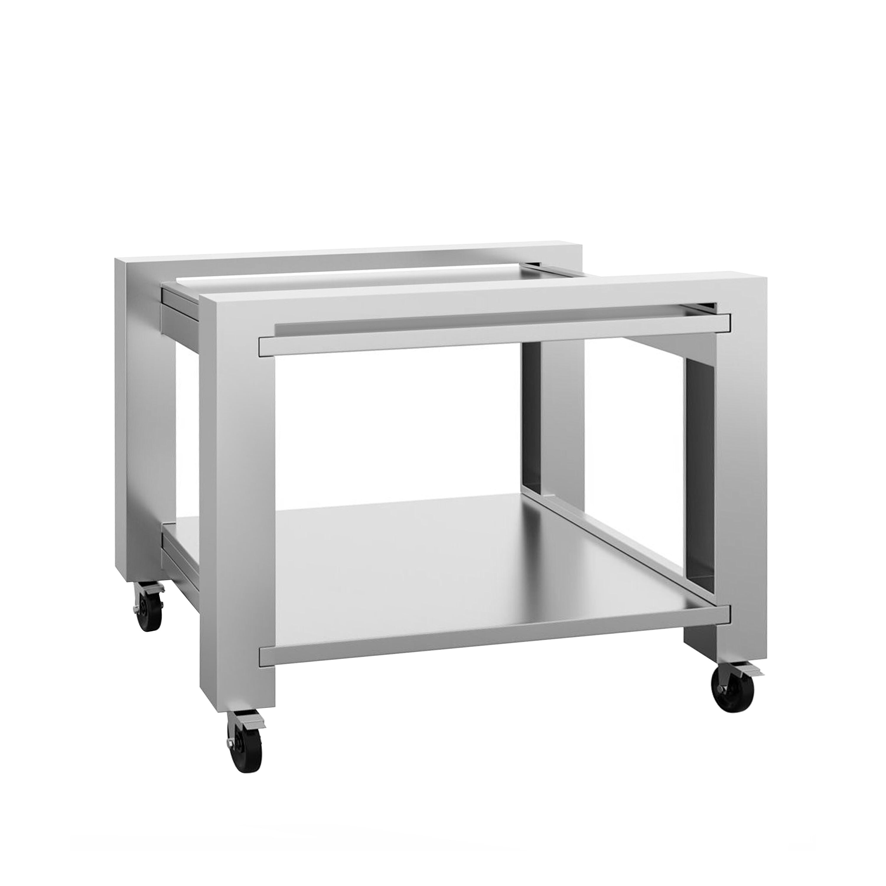 Support pour four à pizza - 1112x583x835mm - Inox - avec 1 étagère - pour four à pizza POP434E - Norme CE