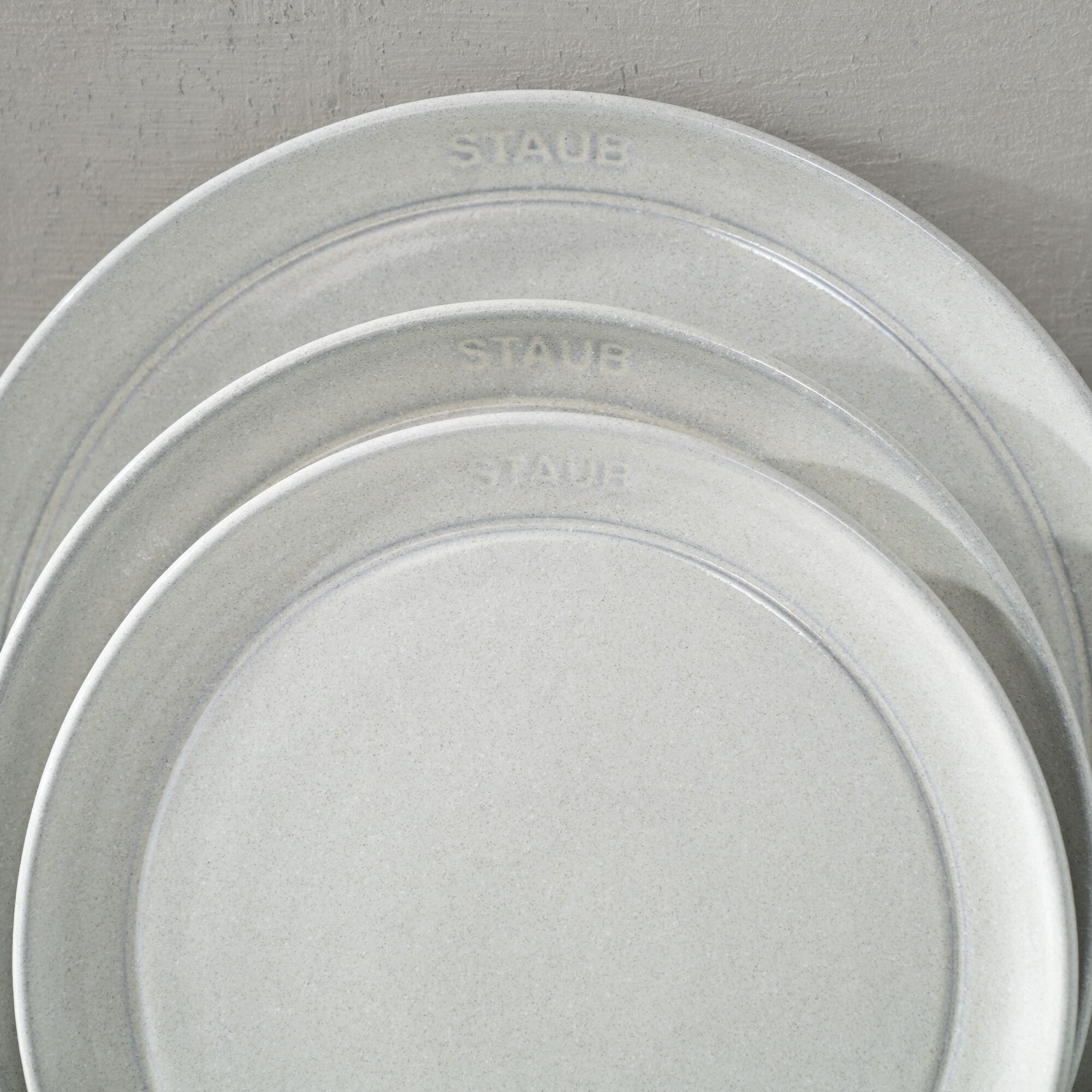 STAUB | Dining Line Ceramic Flat Plate – Ø 15 cm - White Truffle