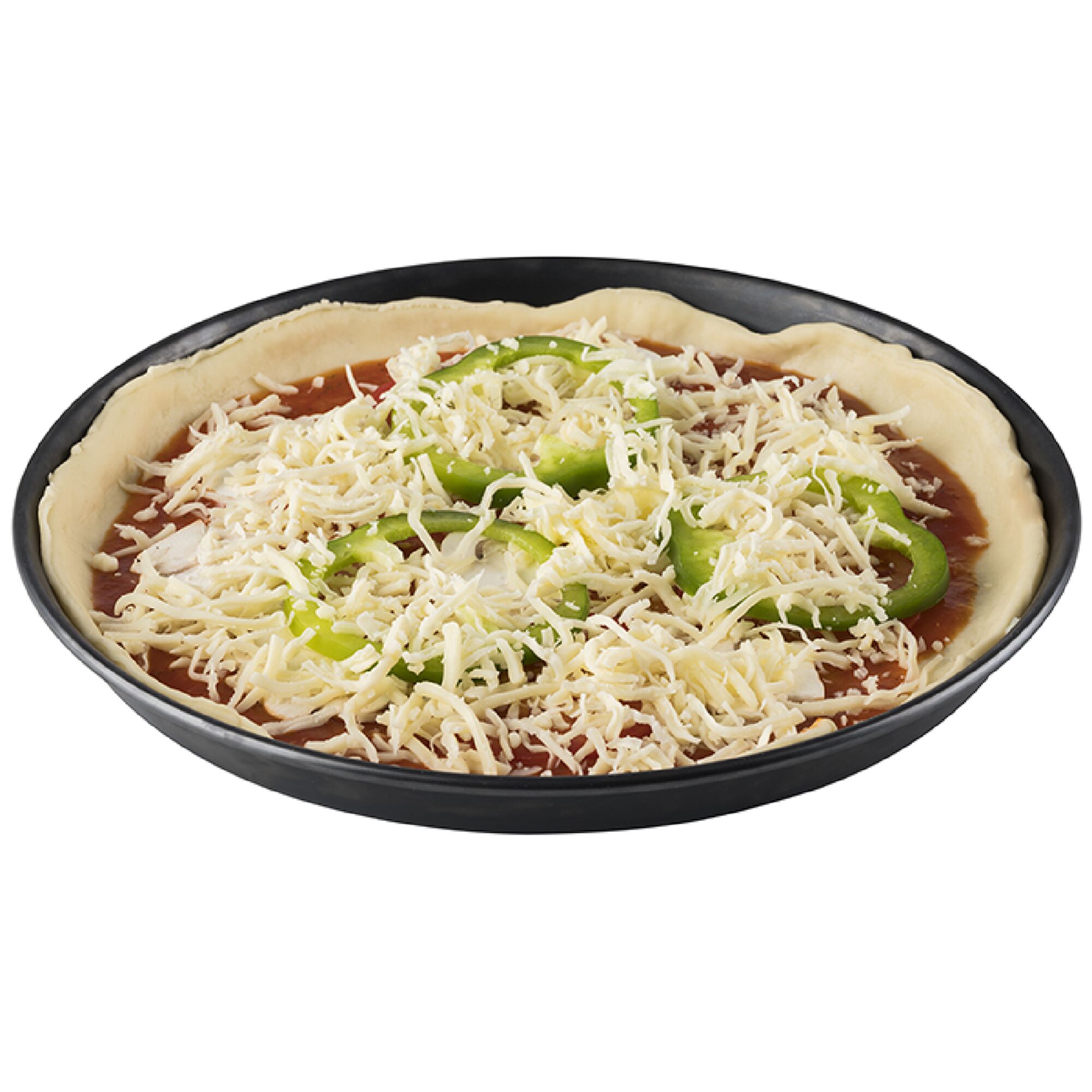 (6 pièces) Plaque à pizza - tôle bleue - Ø 260 mm - hauteur : 25 mm
