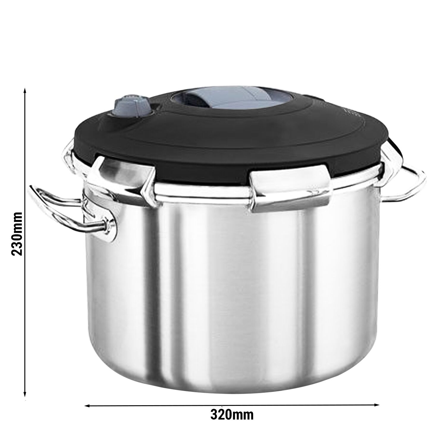 Autocuiseur - Acier Inoxydable - 18L - Ø 320mm - Hauteur: 230mm - avec couvercle - Compatible induction