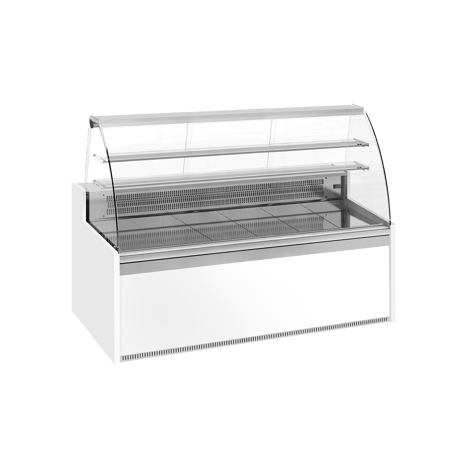 Comptoir vitrine réfrigérée - 1935x985mm - +4/+8°C - 327L - 3 portes - Éclairage LED