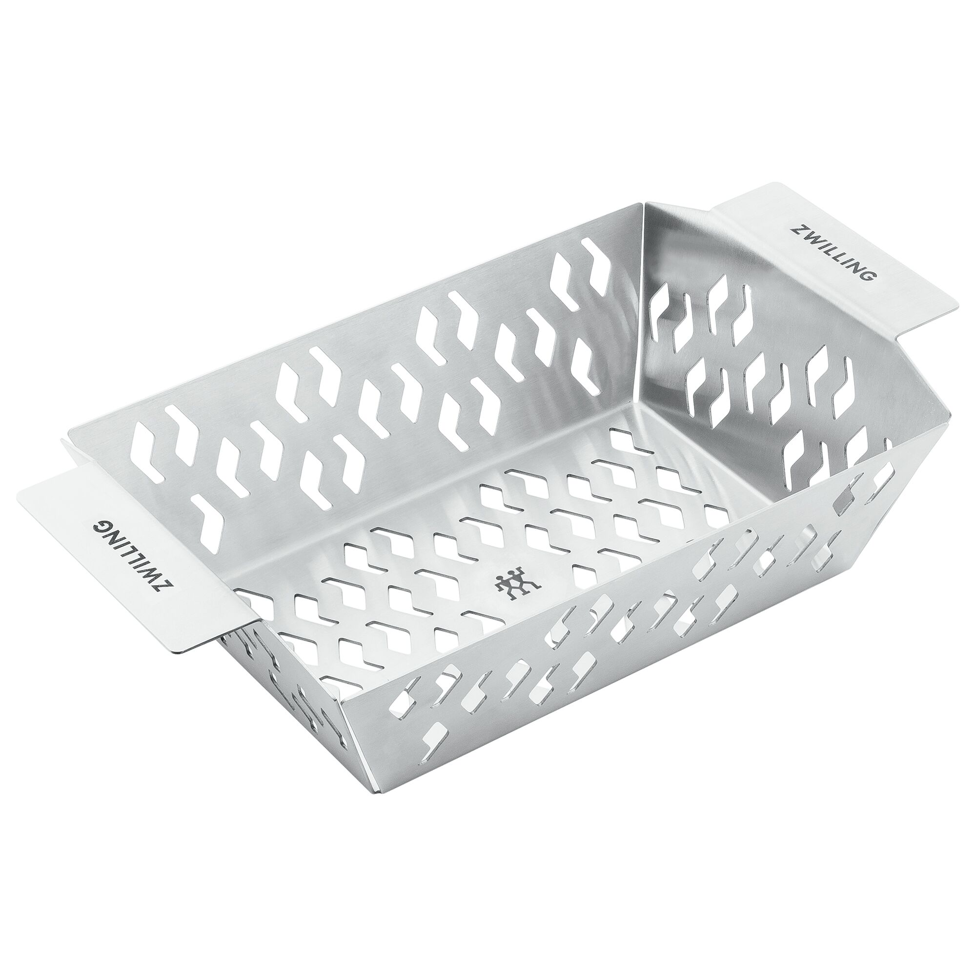 ZWILLING | BBQ Grill Basket S without Handle – Silver, Direct‑Flame Safe, Easy‑Clean, Robust