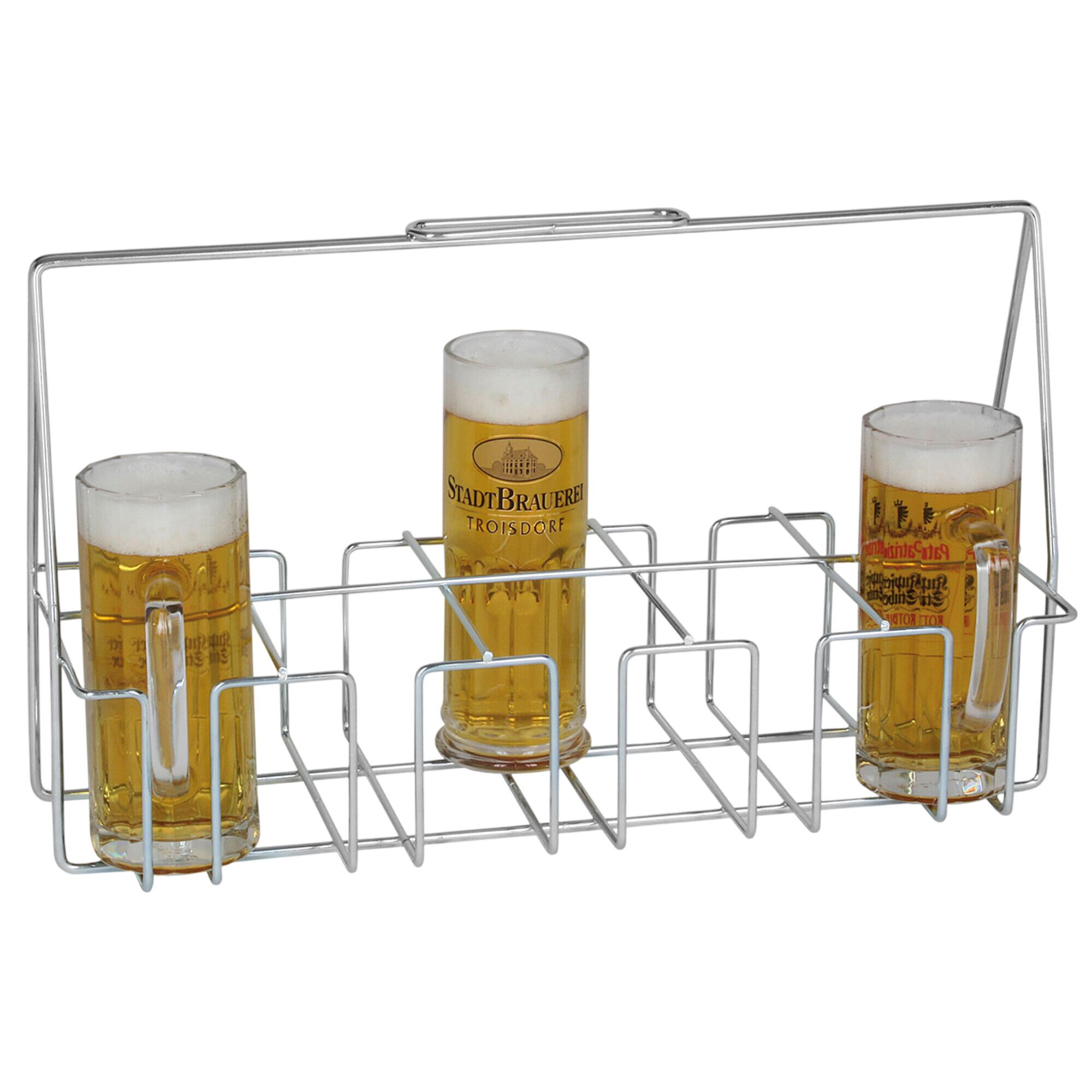 FUCHS | Panier à seaux pour 8 seaux de 0,5 litre - Chromé