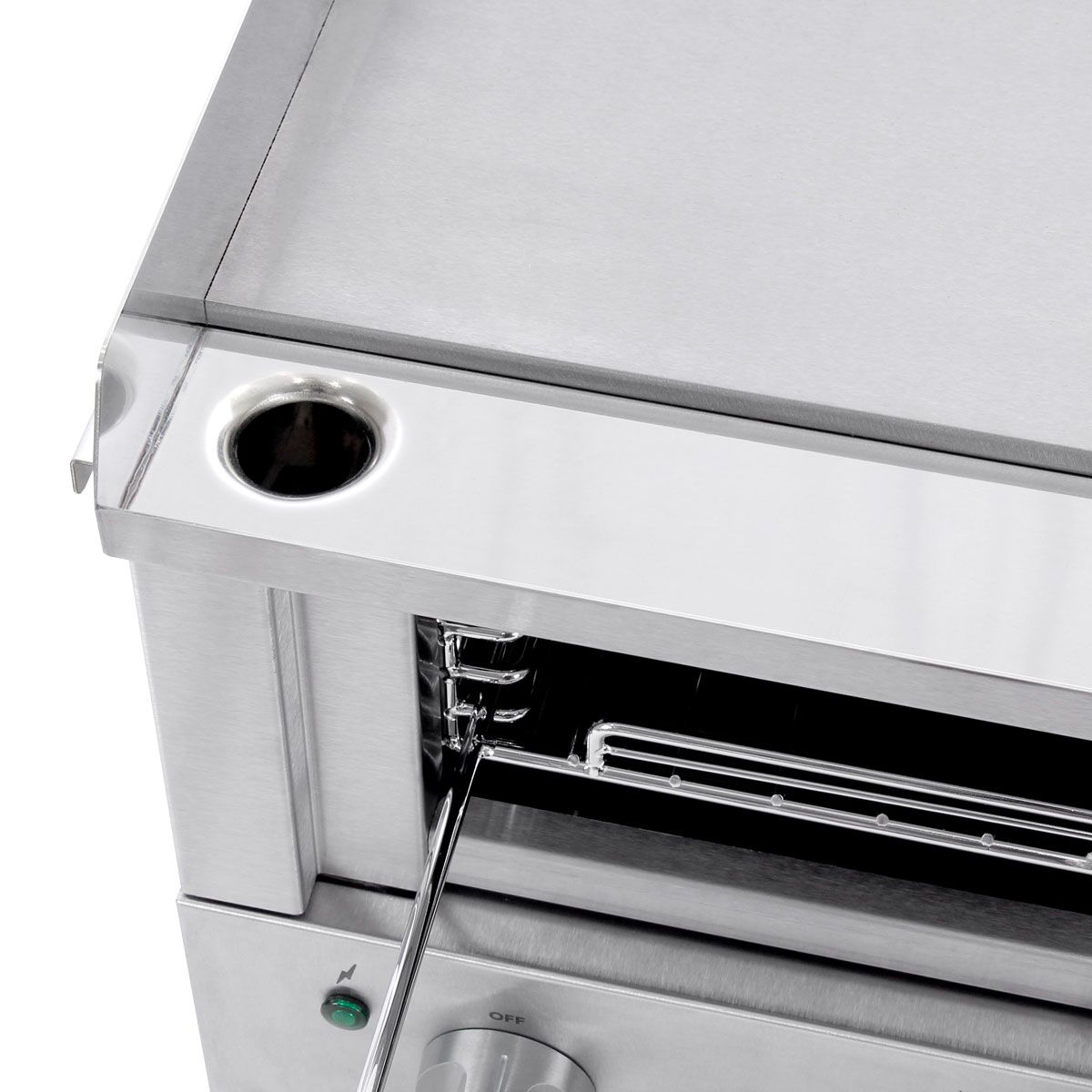 ROBAND | Industrial Griddle Toaster & Salamander Grill - 3.3 kW - 80-280°C - 230 V
