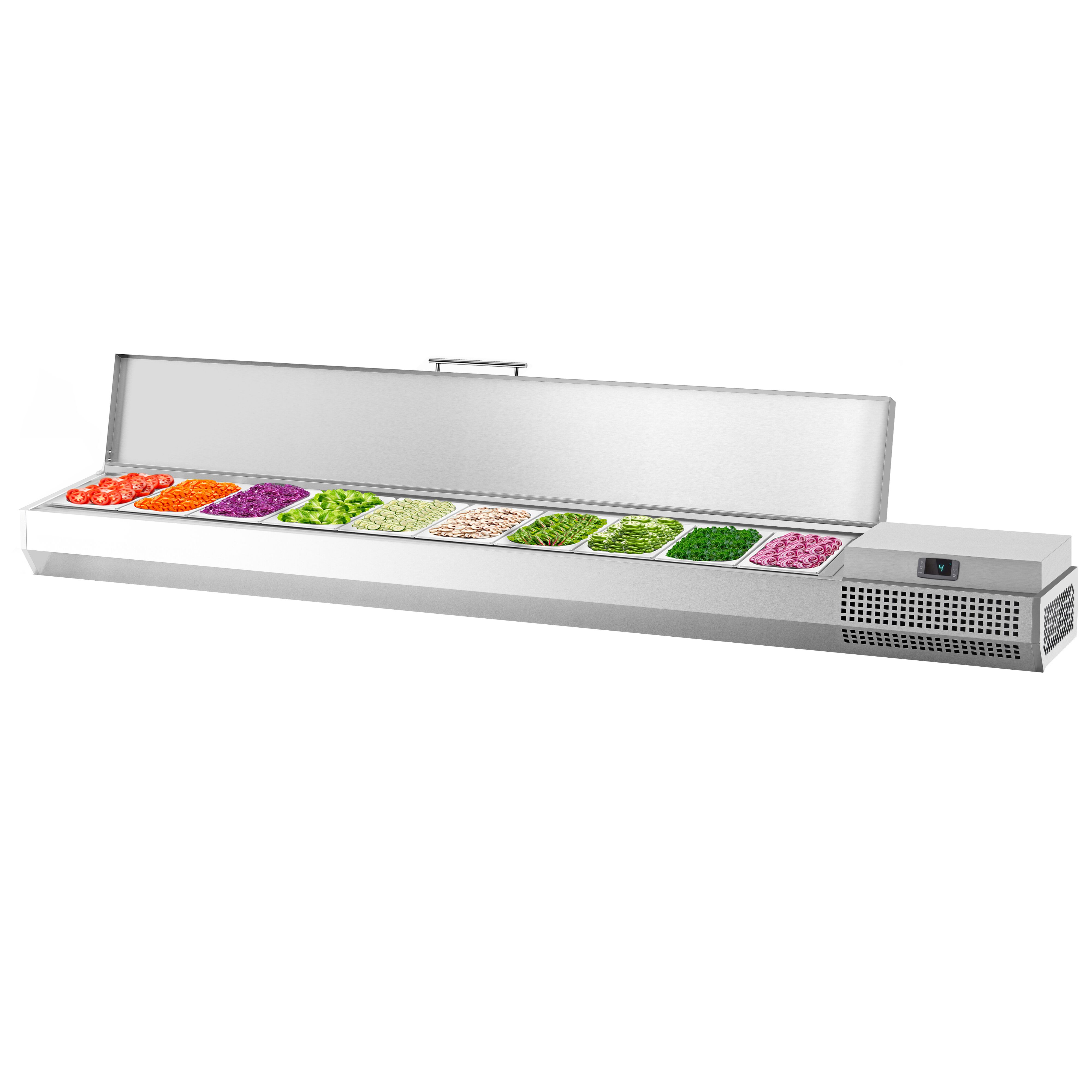 Vitrine Réfrigérée à Ingrédients PREMIUM PLUS - 2300x413mm - 10x GN 1/3