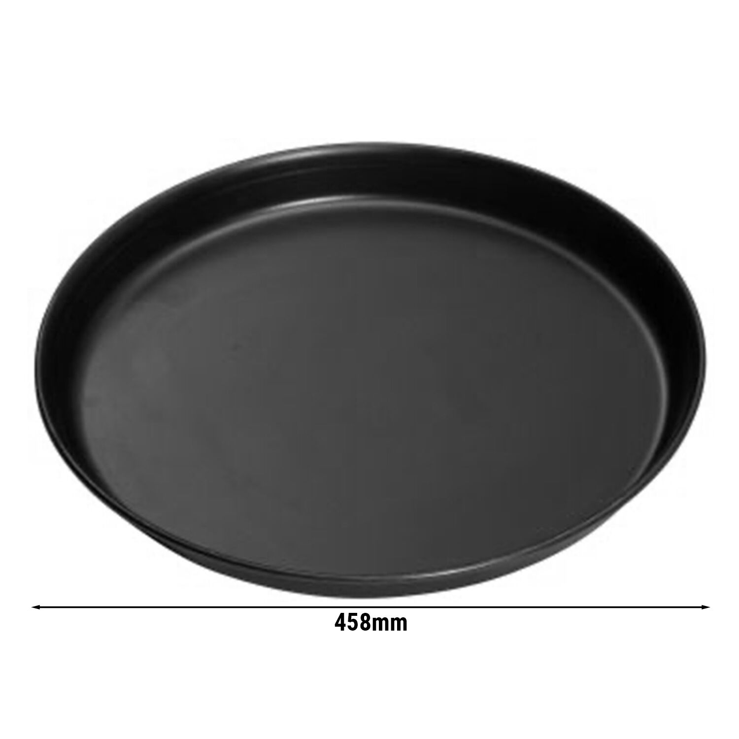 Plaque à pizza - tôle noire - Ø 460 mm