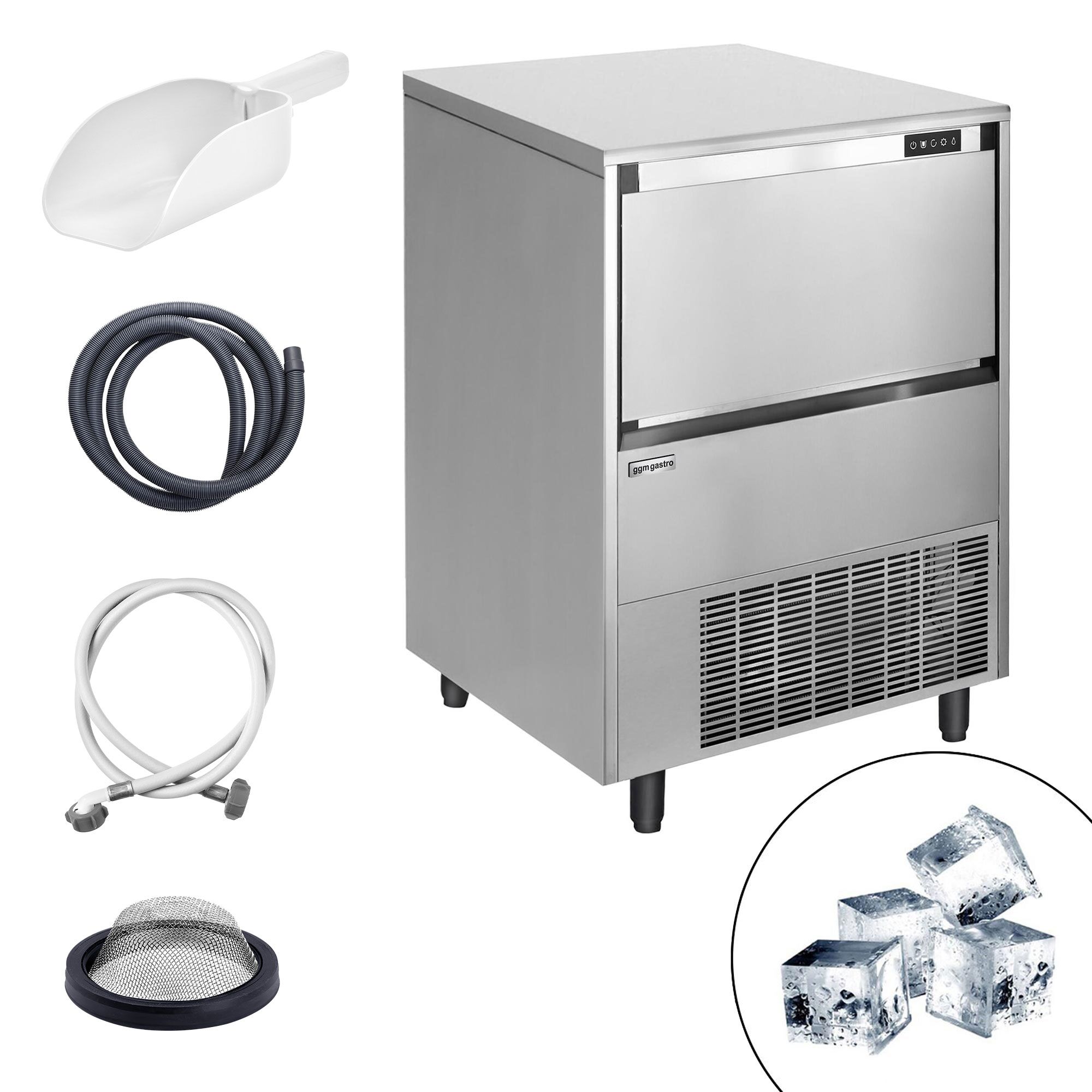 Machine à glaçons - Cubes - 99 kg/24 h