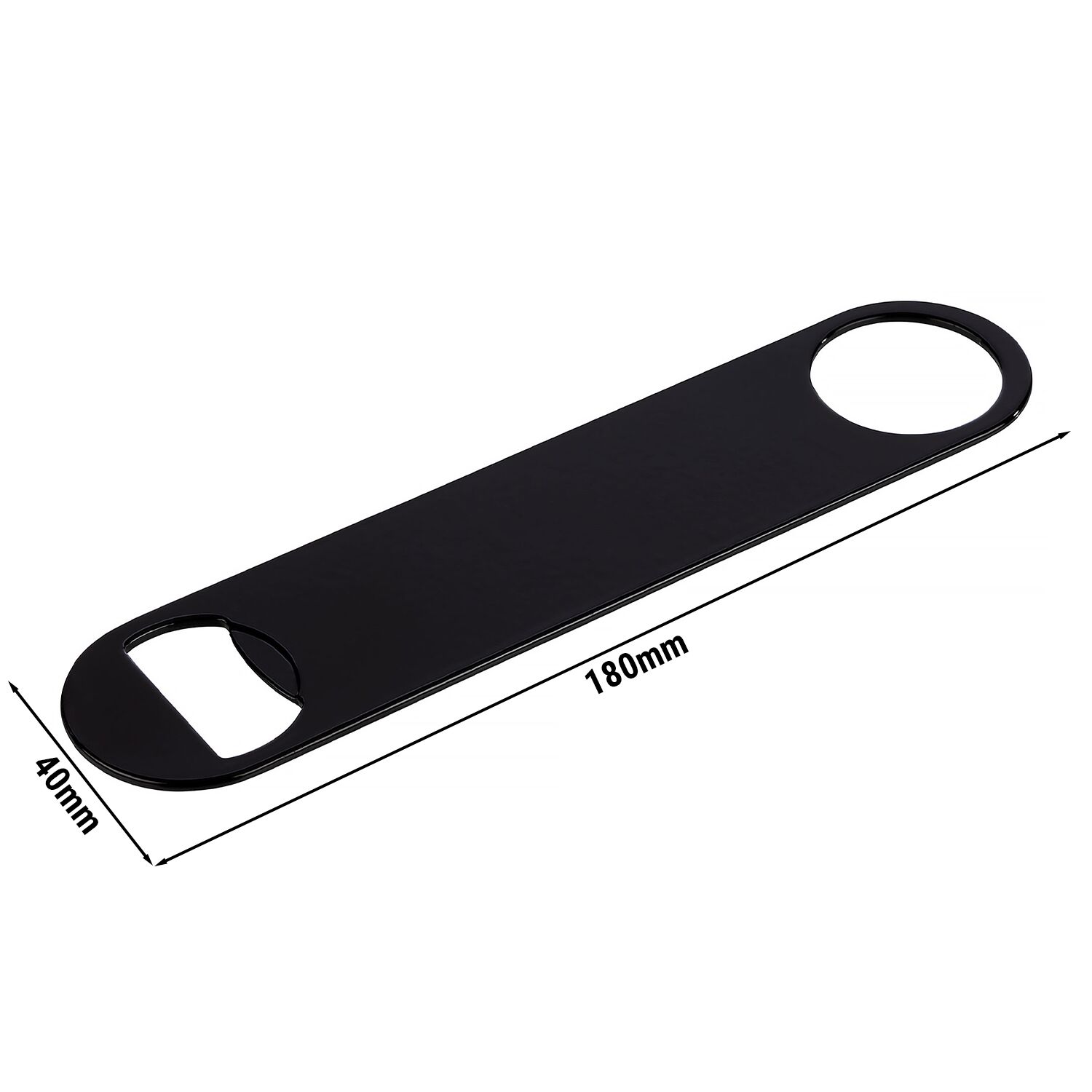 (6 pcs) Limonadier - Professionnel - Acier inoxydable - 180mm - Noir - Magnétique