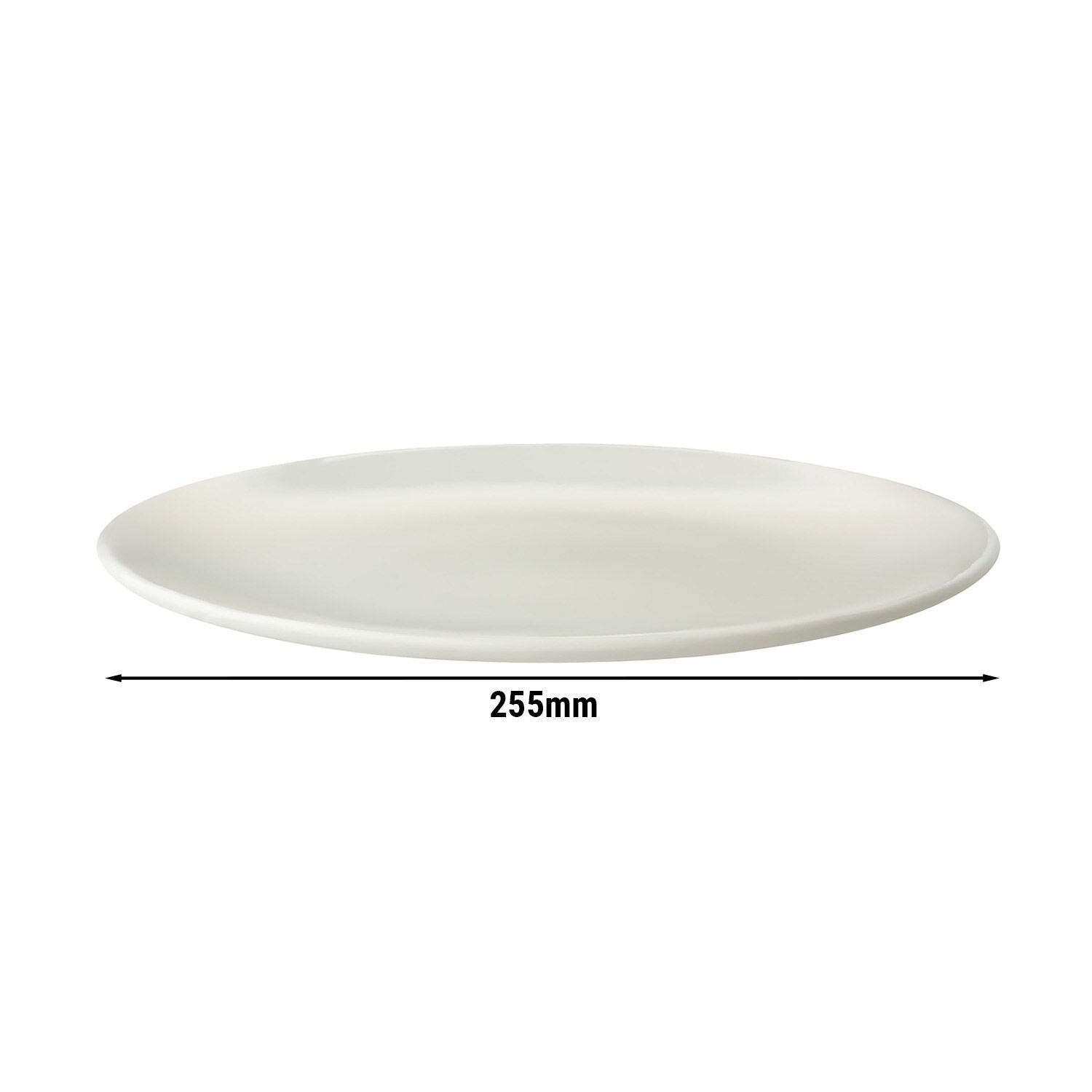 (6 pièces) LUX - Assiette Coupe Maastricht - Plate - Ø 255 mm - Ivoire