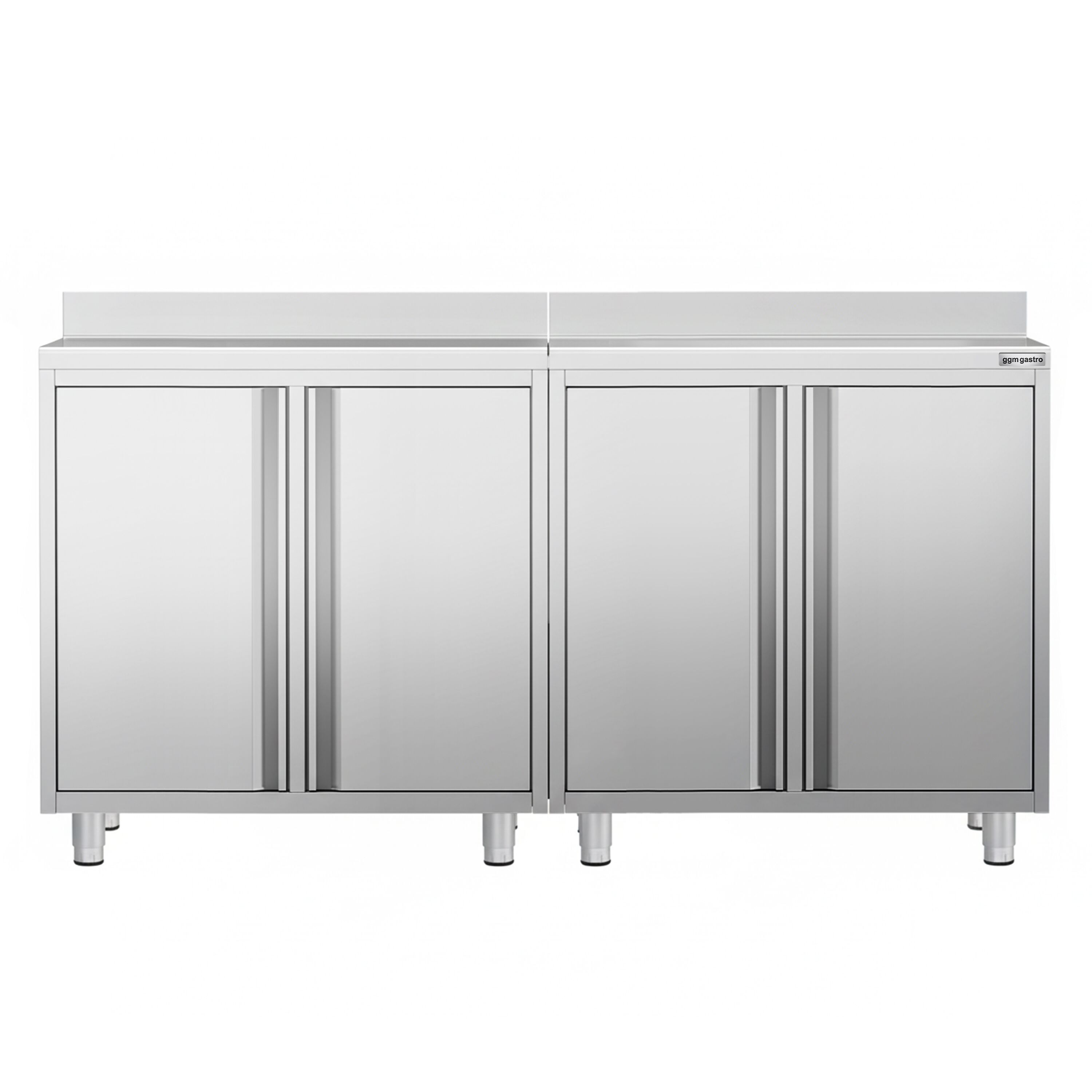 Armoire de travail PREMIUM pour machine à café filtre - 2000x600mm - avec dosseret - 4 portes battantes