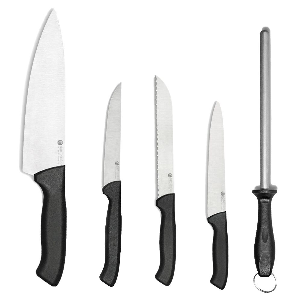 Messer-Set mit Rolltasche - 5-teilig