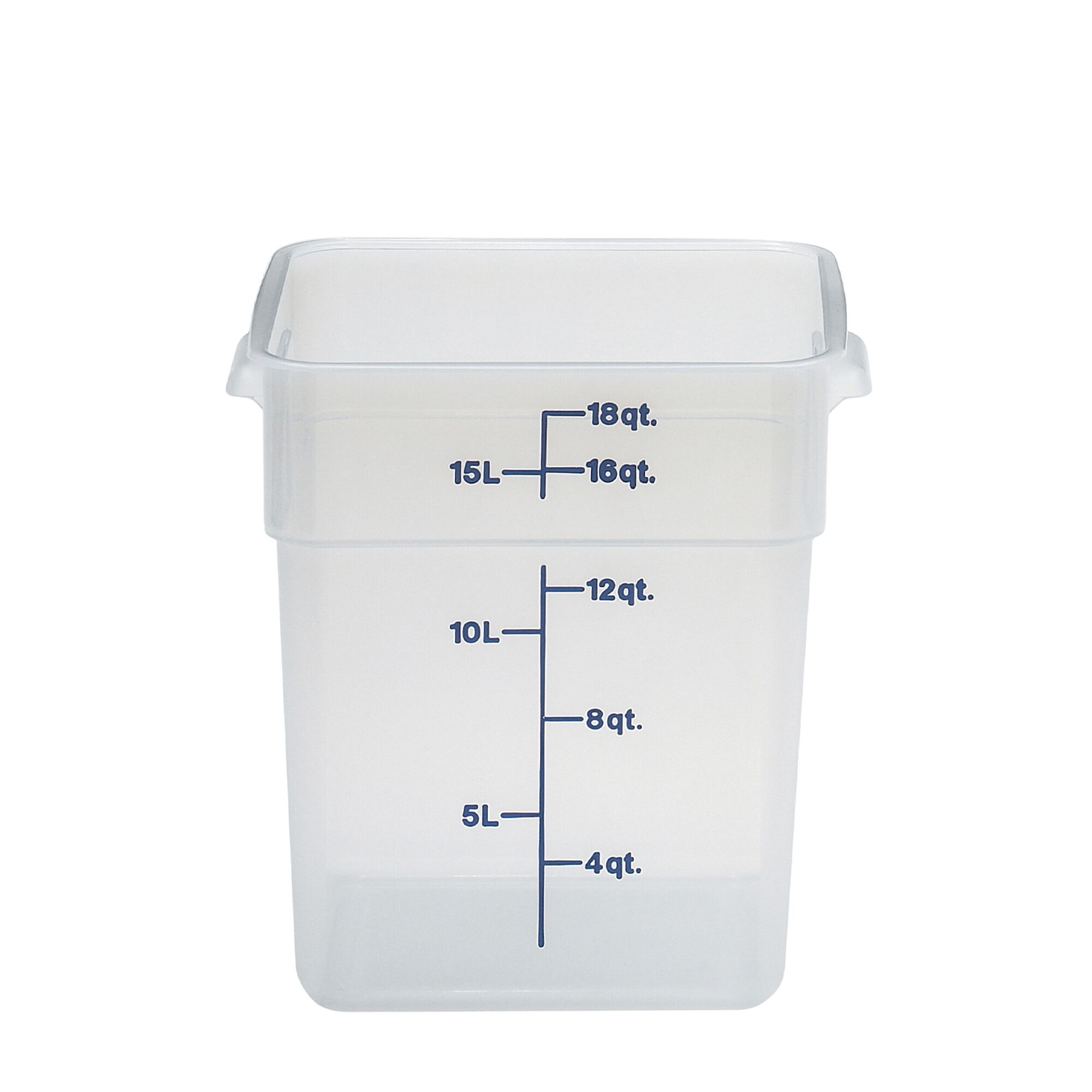 (6 pièces) CAMBRO | CAMSQUARES® – Récipient – 17,2 litres – transparent
