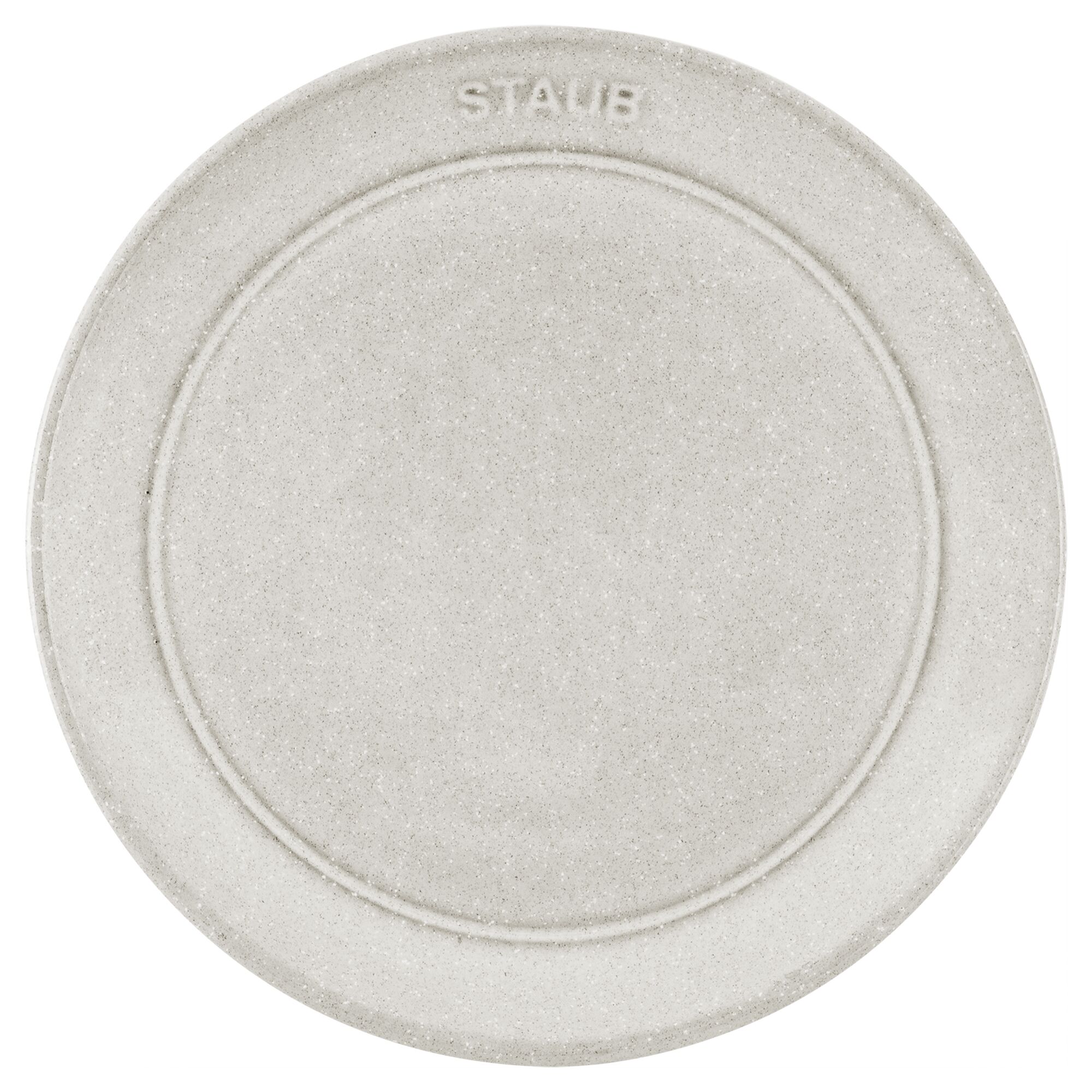 STAUB | Dining Line Ceramic Flat Plate – Ø 15 cm - White Truffle