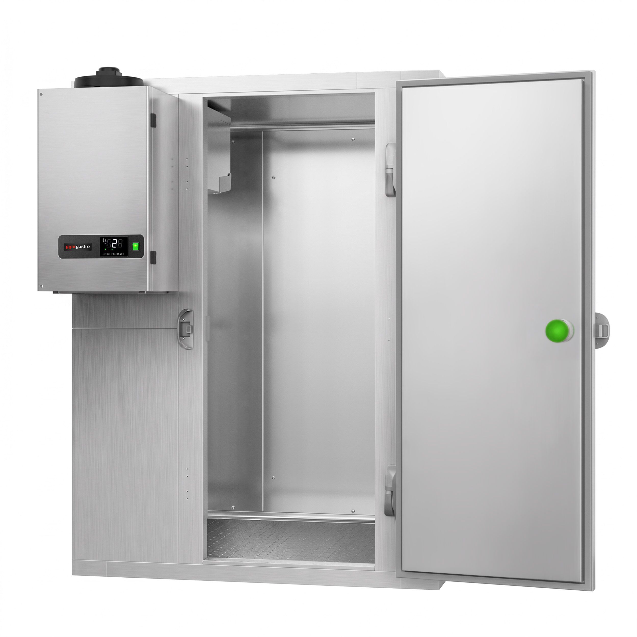 RVS koelcel - 1500x1200mm - 2,60m³ - incl. koelmotor