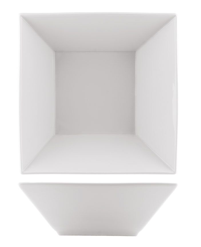 (6 pièces) MAYA - Bol à dessert / salade - 200 x 200 mm - Blanc