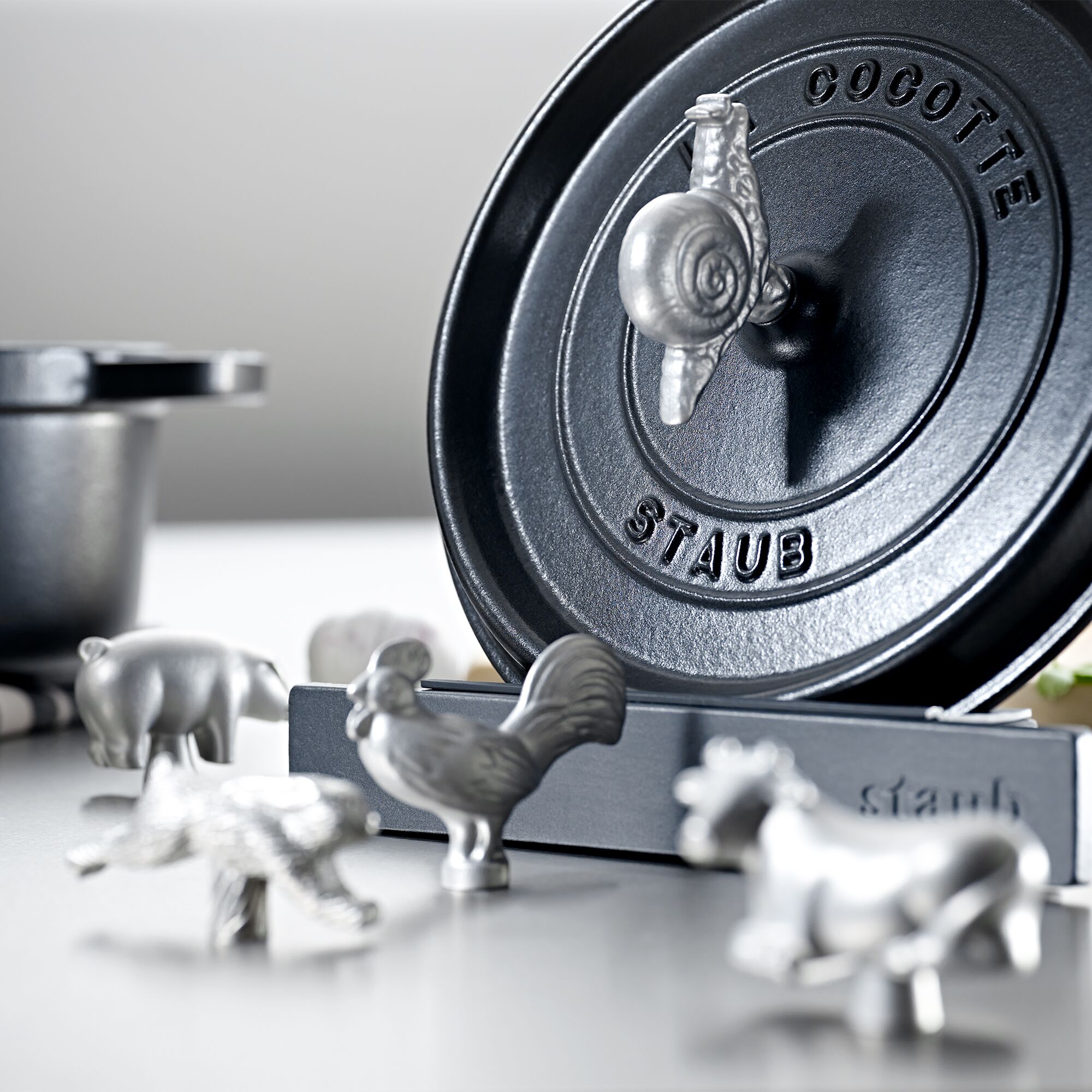 STAUB | La Cocotte Replacement Lid Knob – Stainless Steel - Silver - Fits Ø180–410 mm lids