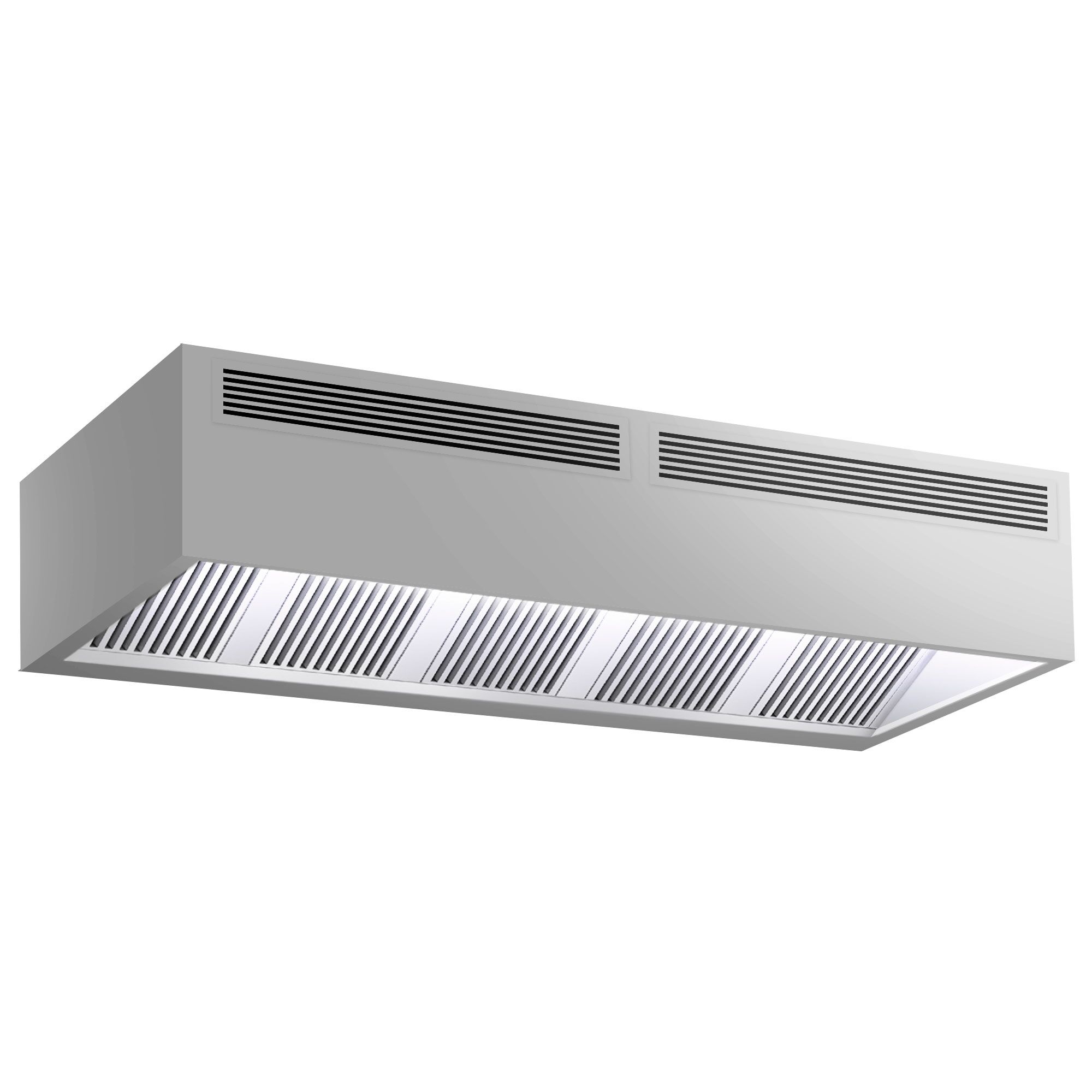 Hotte caisson à induction – 2800 mm – sans moteur – avec filtre