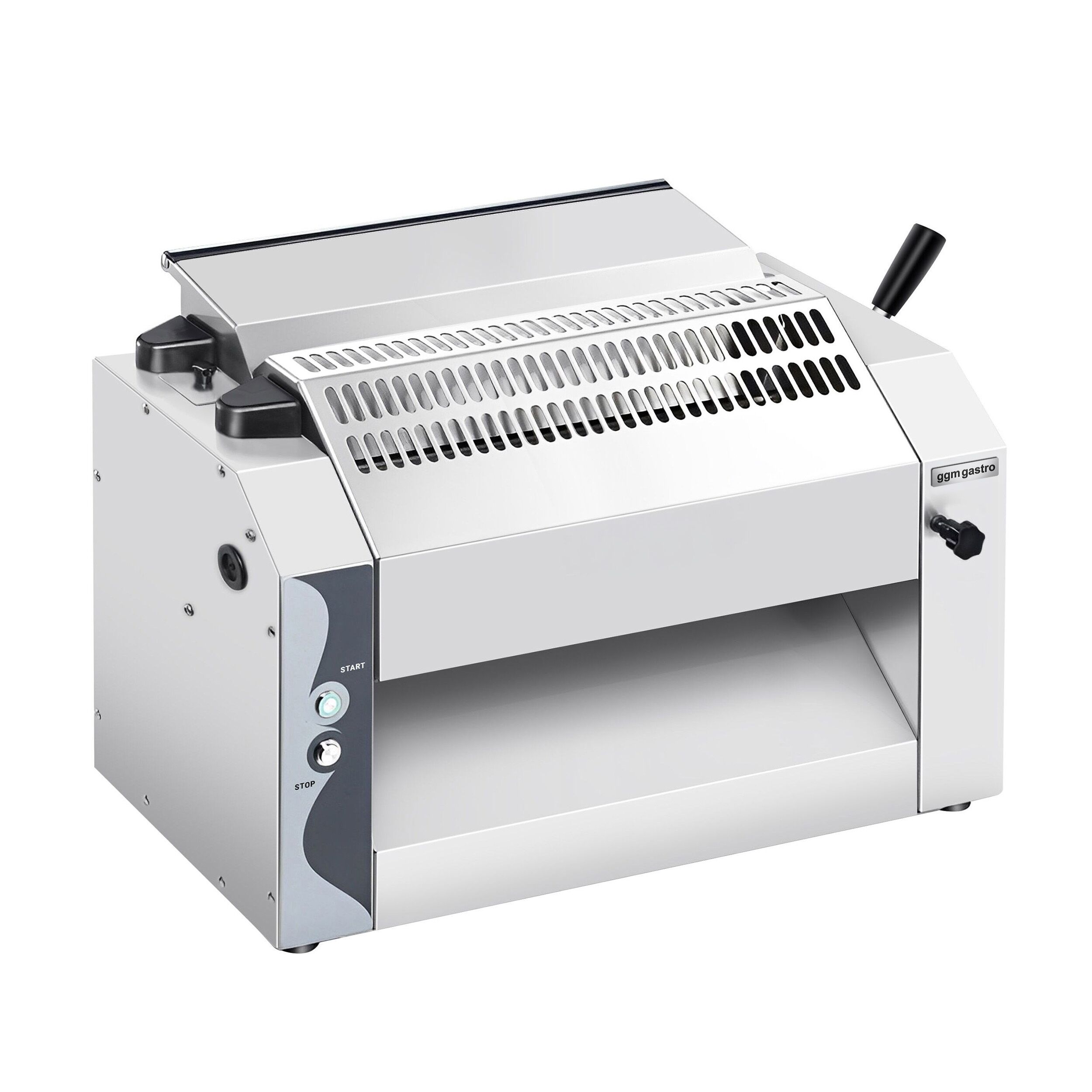 Façonneuse à pizza - pour Ø420mm - Épaisseur de pâte 0 à 10mm - 370W - Acier inoxydable