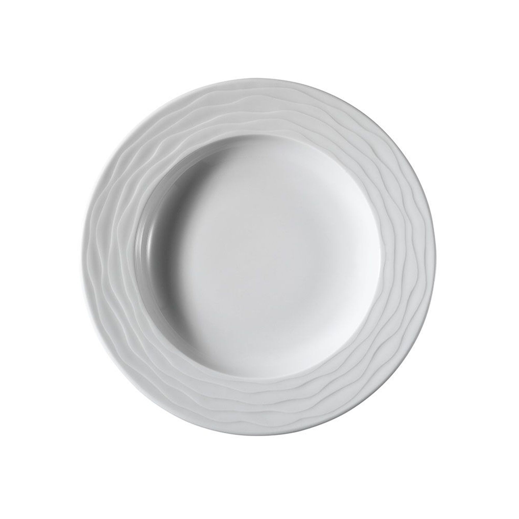 (24 pièces) SEA WAVE - Assiette - Creuse - Ø 230 mm - Blanc