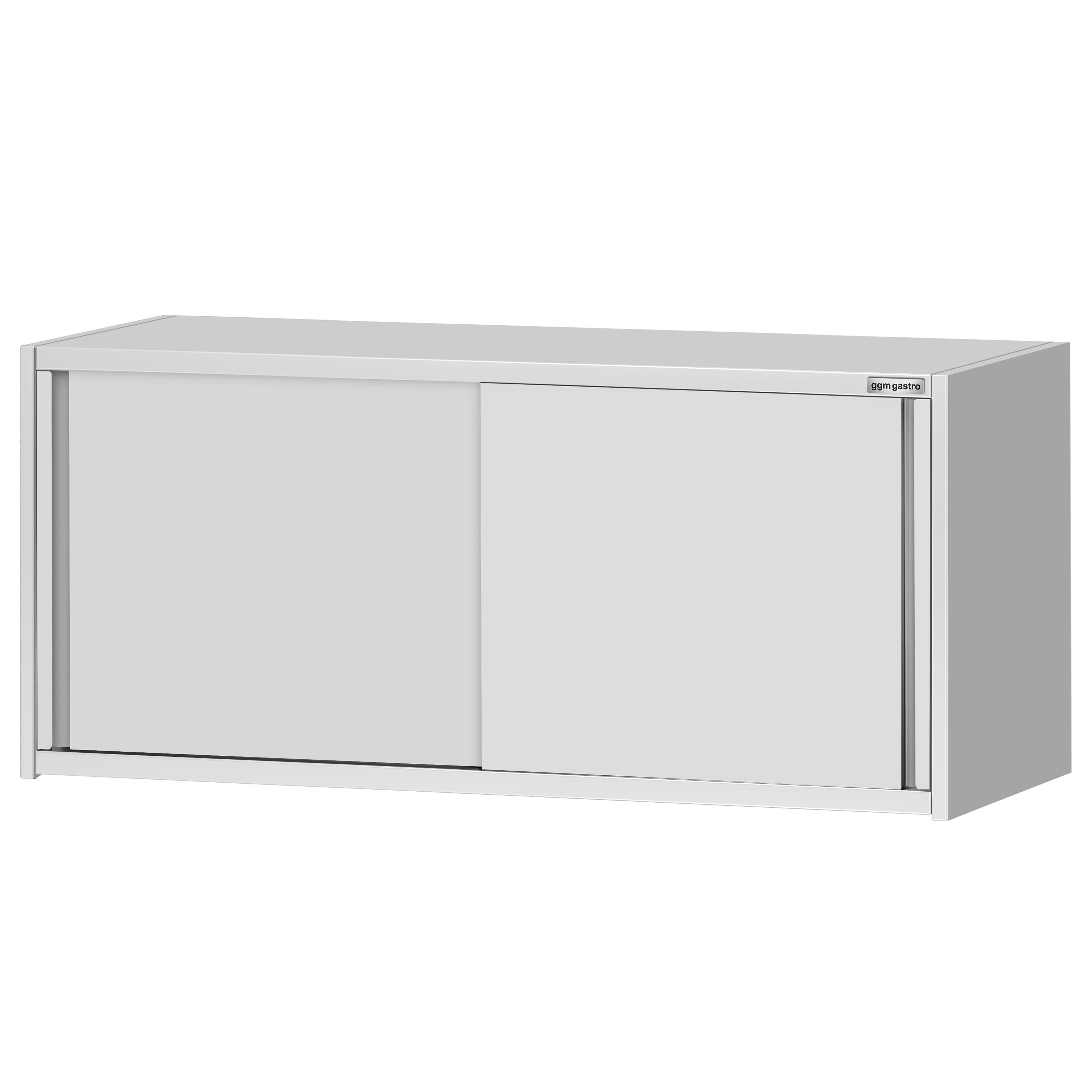 Armoire murale en acier inoxydable ECO - 1600x400mm - avec portes coulissantes - 650mm de haut