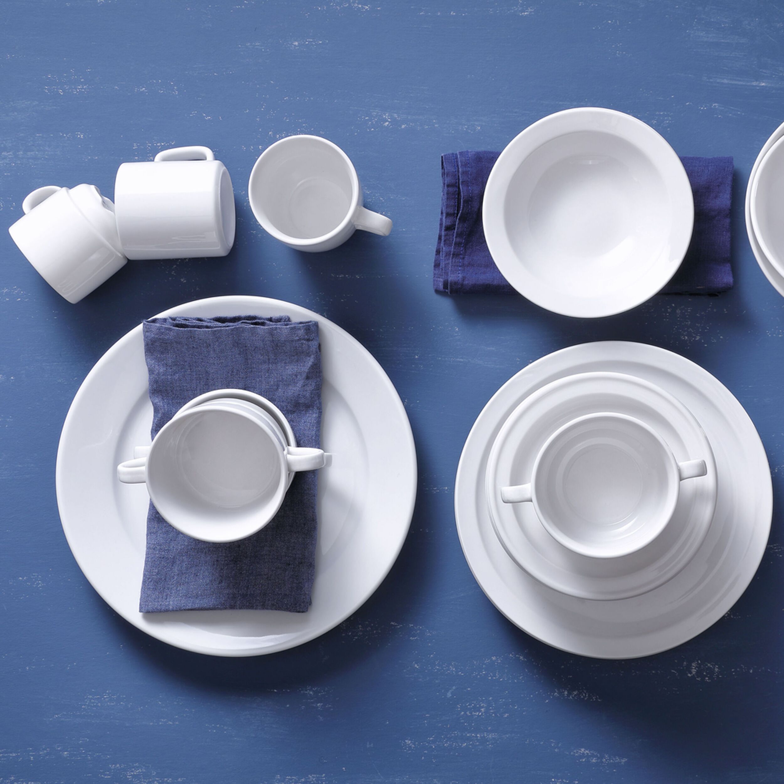 (6 Pièces) BUDGETLINE - Assiette - Plate Mammoet - Ø 210 mm - Blanc