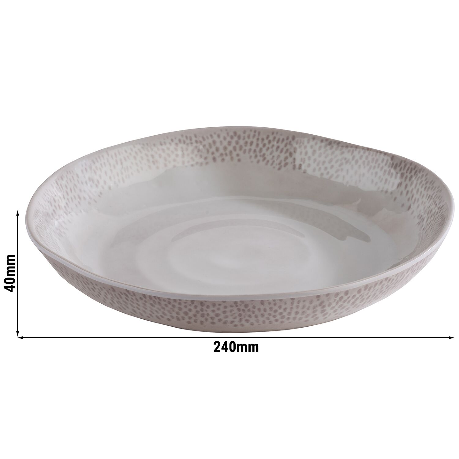 (6 pcs) Coupe - FOOTMARK - Mélamine - 0,8L - carré - 240x240mm - Profondeur : 40mm - Gris