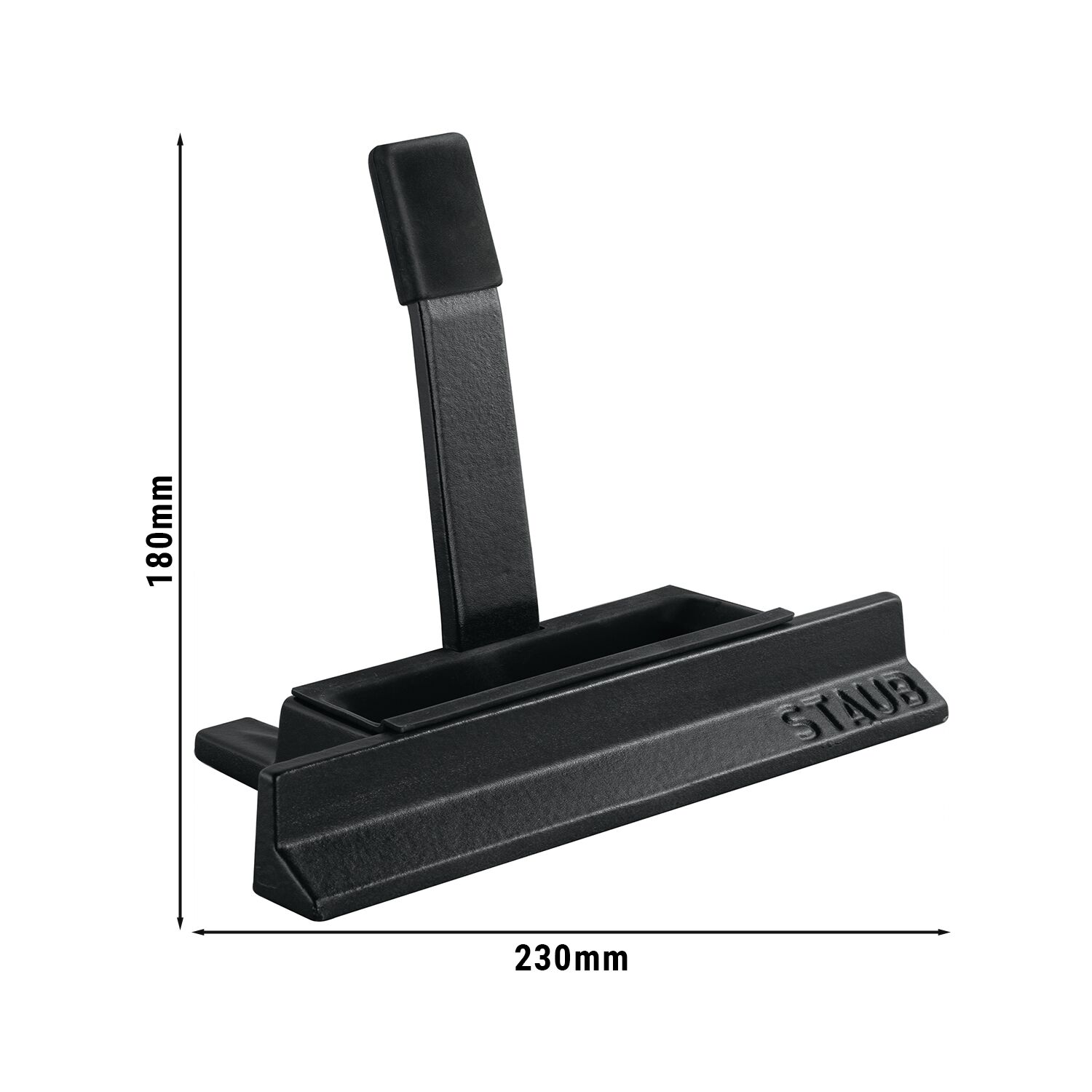 STAUB | Pot Lid Holder Stand – 200 × 330 mm - Cast Iron - Black