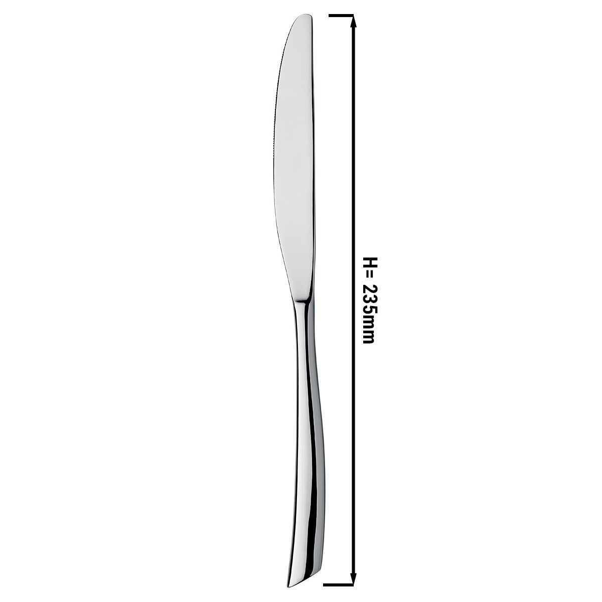 (12 pcs) Couteau de table 23,5 cm Stella - Acier inoxydable 13/0 - 235mm - 12 pièces