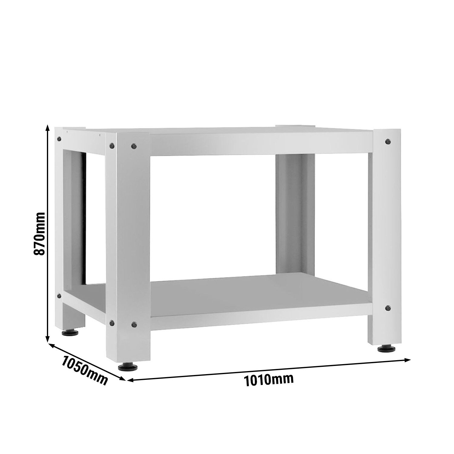 Base Frame for Pizza Oven - 1025x1065x870mm - Stainless Steel - for POE630TN & POE6630TN
