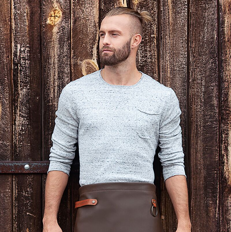 KARLOWSKY | Tablier en cuir - Moka