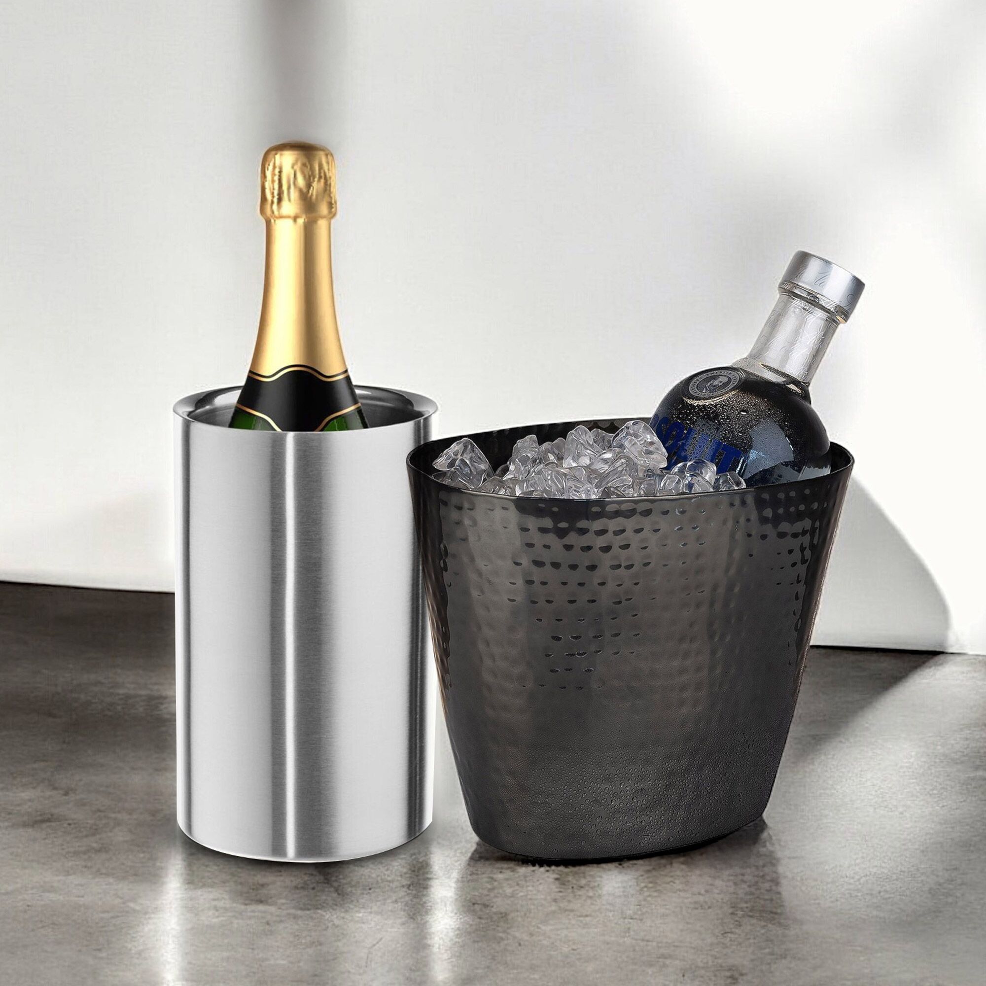 Rafraîchisseur à vin - Acier inoxydable (chromnickel) - Ø120mm - Hauteur:190mm
